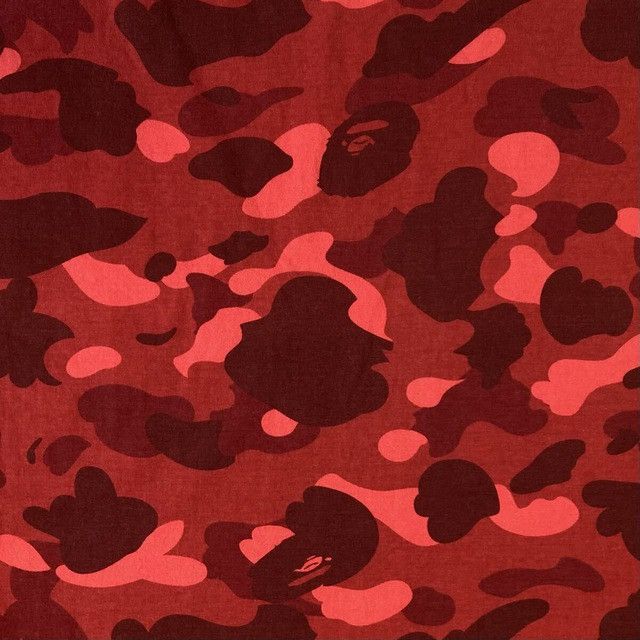 Bape BAPE Shoulder Shark T-shirt red camo a bathing ape Size US XL / EU 56 / 4 - 4 Thumbnail