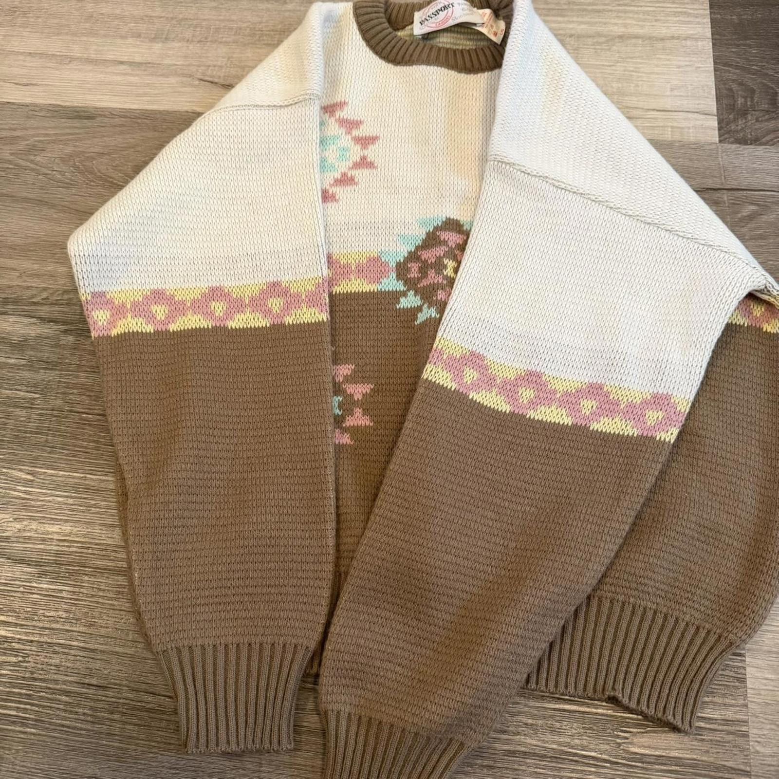 Other vintage passport international pastel pattern sweater S/M Size M / US 6-8 / IT 42-44 - 4 Thumbnail