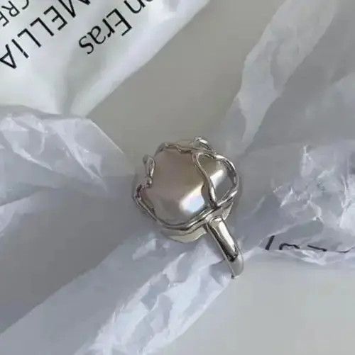 Japanese Brand Opal Stone Asjustable Ring Size ONE SIZE - 3 Thumbnail