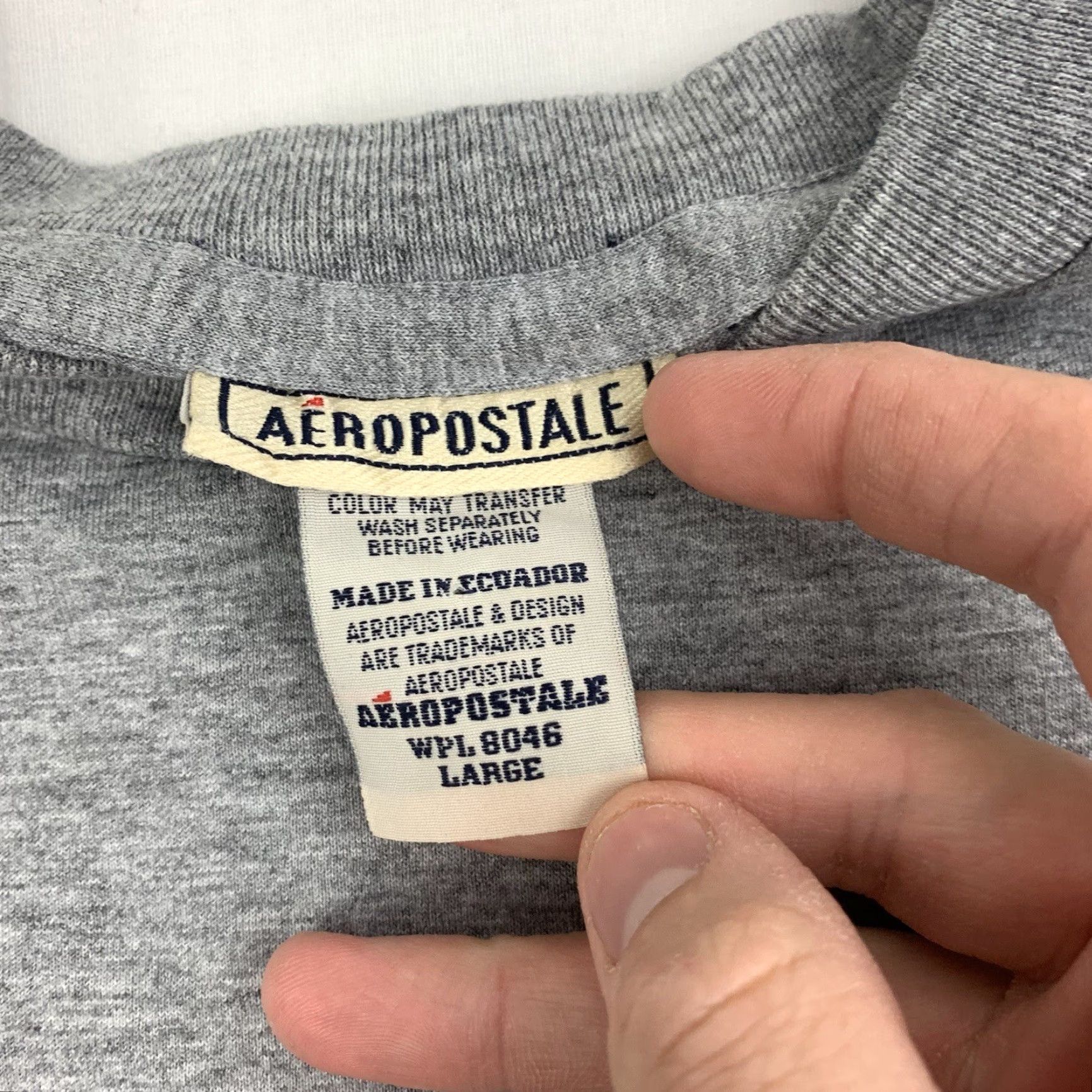 Vintage VINTAGE Aéropostale Survival Protection Shirt Adult Large Gray 90s Grunge Y2K Mens Tshirt Size US L / EU 52-54 / 3 - 3 Thumbnail