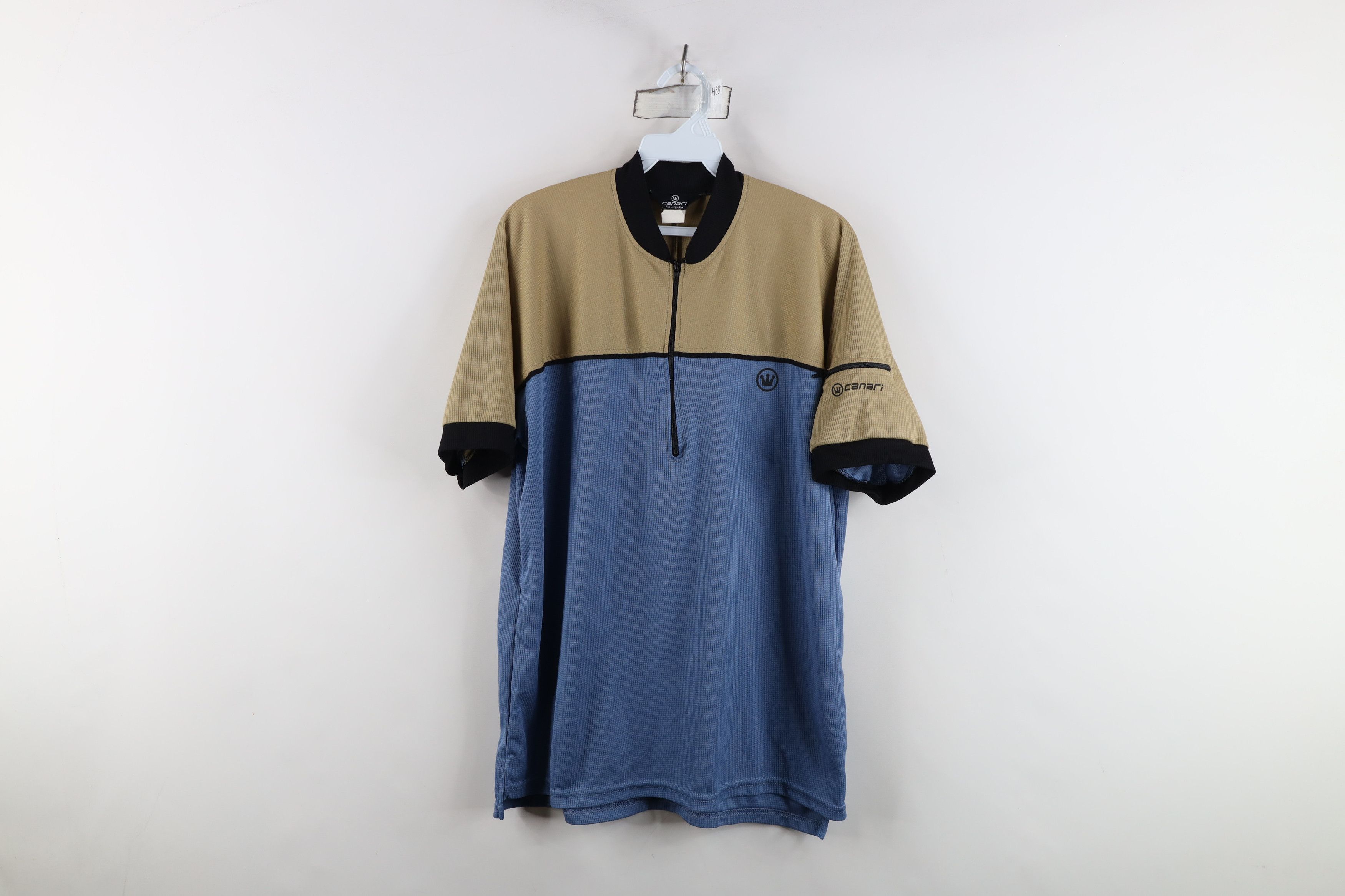 Canari Vintage 90s Canari Knit Bicycle Cycling Jersey Shirt USA Size US L / EU 52-54 / 3 - 1 Thumbnail