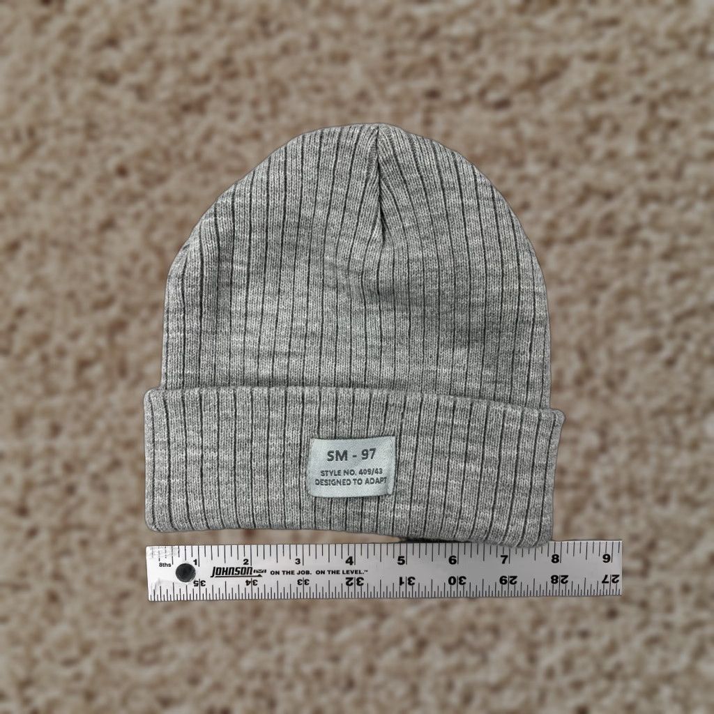 Vintage Berkshire Handkerchief Co Inc Beanie Adult One Size Gray 100% Acrylic Knit Ski Outdoor Size ONE SIZE - 1 Thumbnail