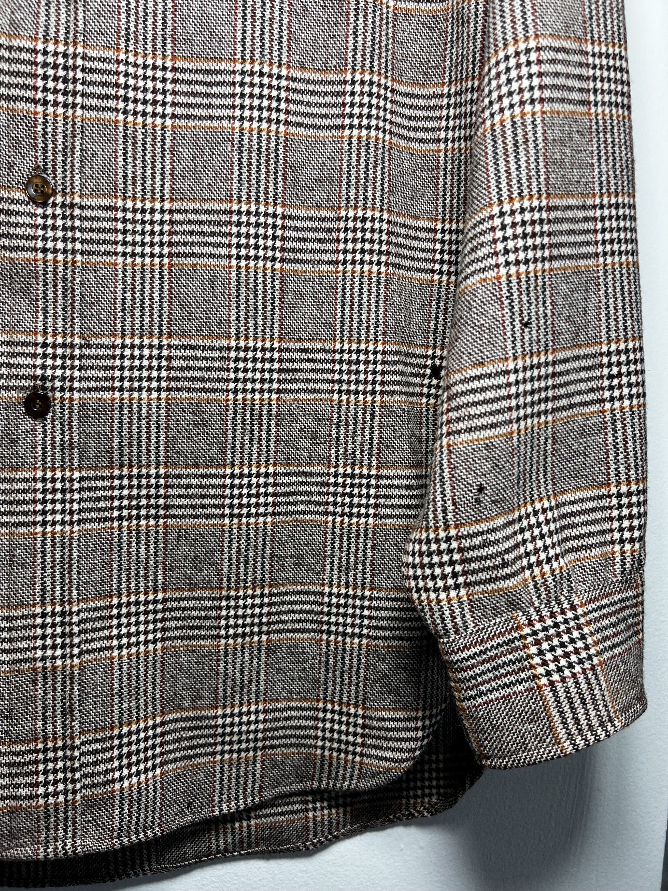 Pendleton × Vintage Vintage 1960's-1970's Pendleton Brown Plaid Shirt Size US M / EU 48-50 / 2 - 6 Thumbnail