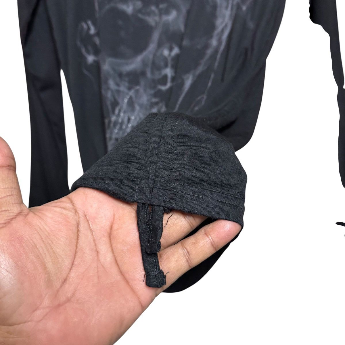 Japanese Brand CLASH AHEAD Longsleeve Shirt 'Smokey Ground Athering Darknes Size US M / EU 48-50 / 2 - 4 Thumbnail