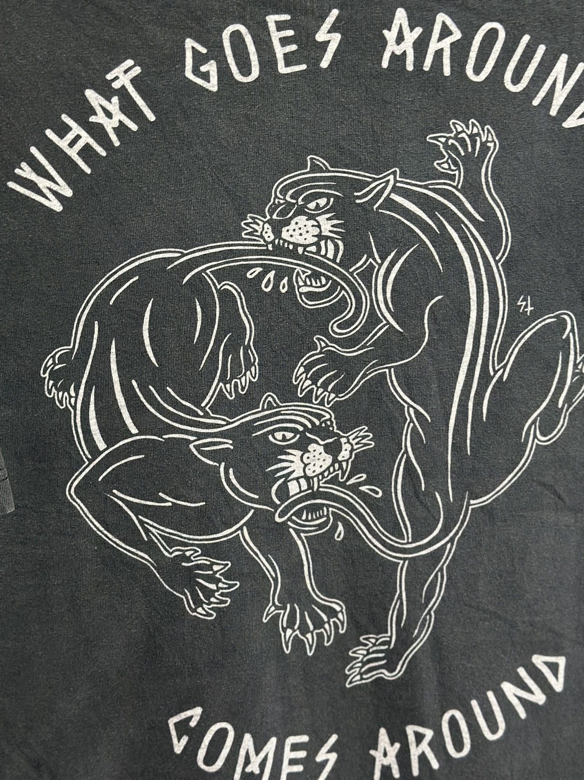 Lurking Class × Vintage Vintage Lurking Class What Goes Around Come Around Faded tee Size US L / EU 52-54 / 3 - 7 Thumbnail