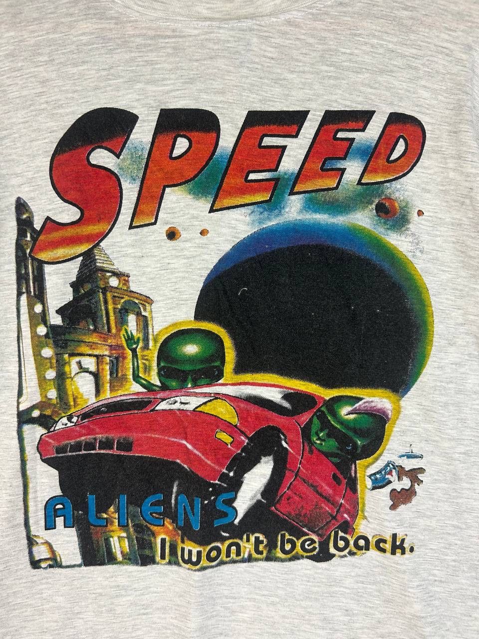 Vintage 90s Alien Team T-Shirt – Sci-Fi Graphic