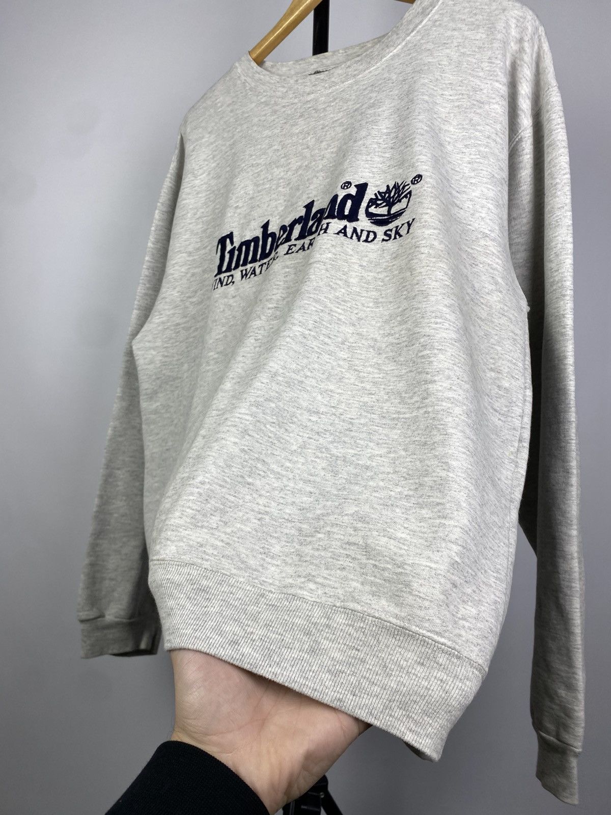 Timberland × Vintage Vintage 90s Timberland BOXY Fit Big Logo Vintage Sweatshirt Size US M / EU 48-50 / 2 - 5 Thumbnail