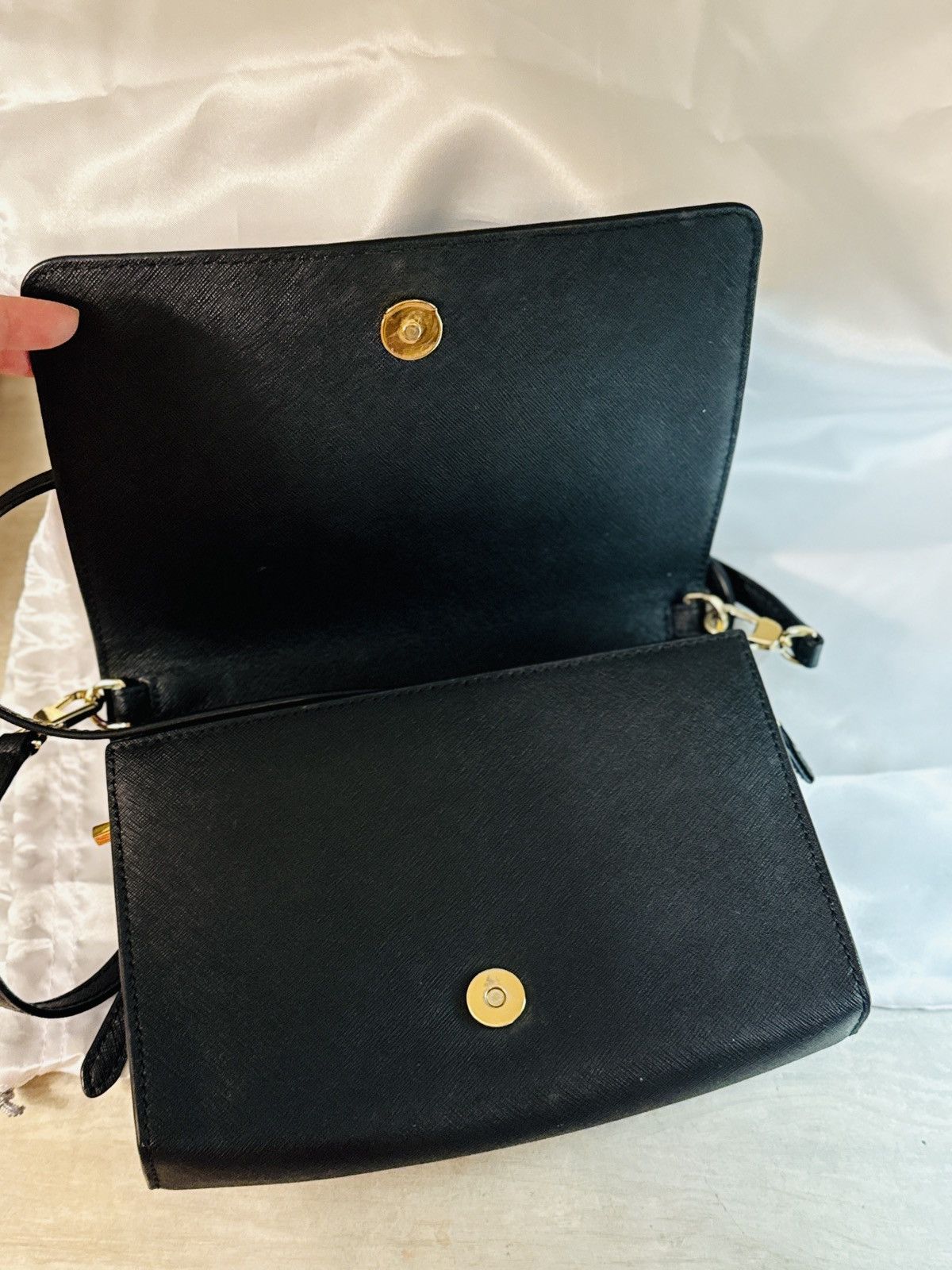 Tory Burch Tory Burch Saffiano Leather Crossbody Bag Size ONE SIZE - 9 Thumbnail