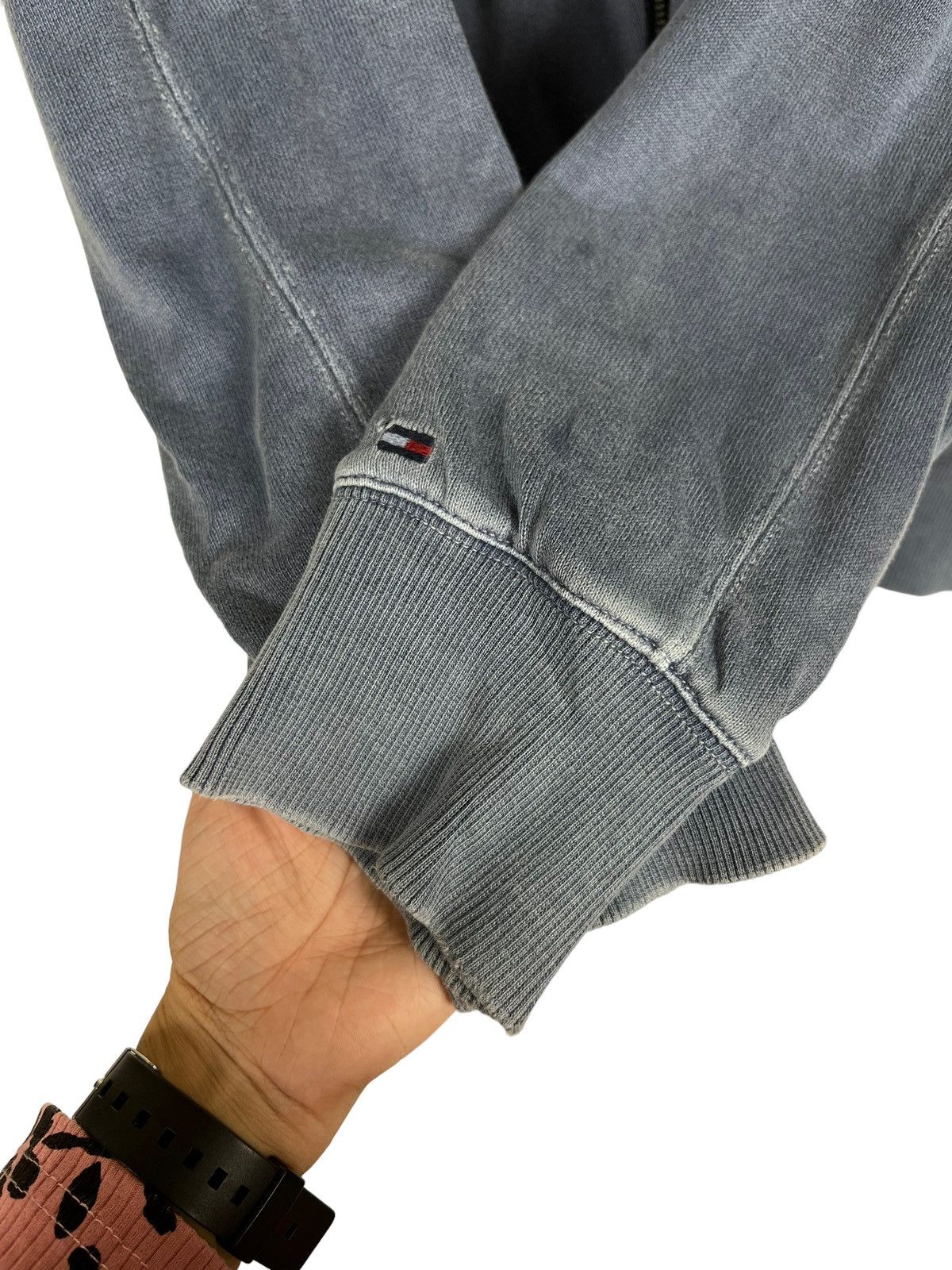 Tommy Hilfiger 🔥 TOMMY HILFIGER BLUE INDIGO SWEATER JACKET Size US M / EU 48-50 / 2 - 12 Thumbnail