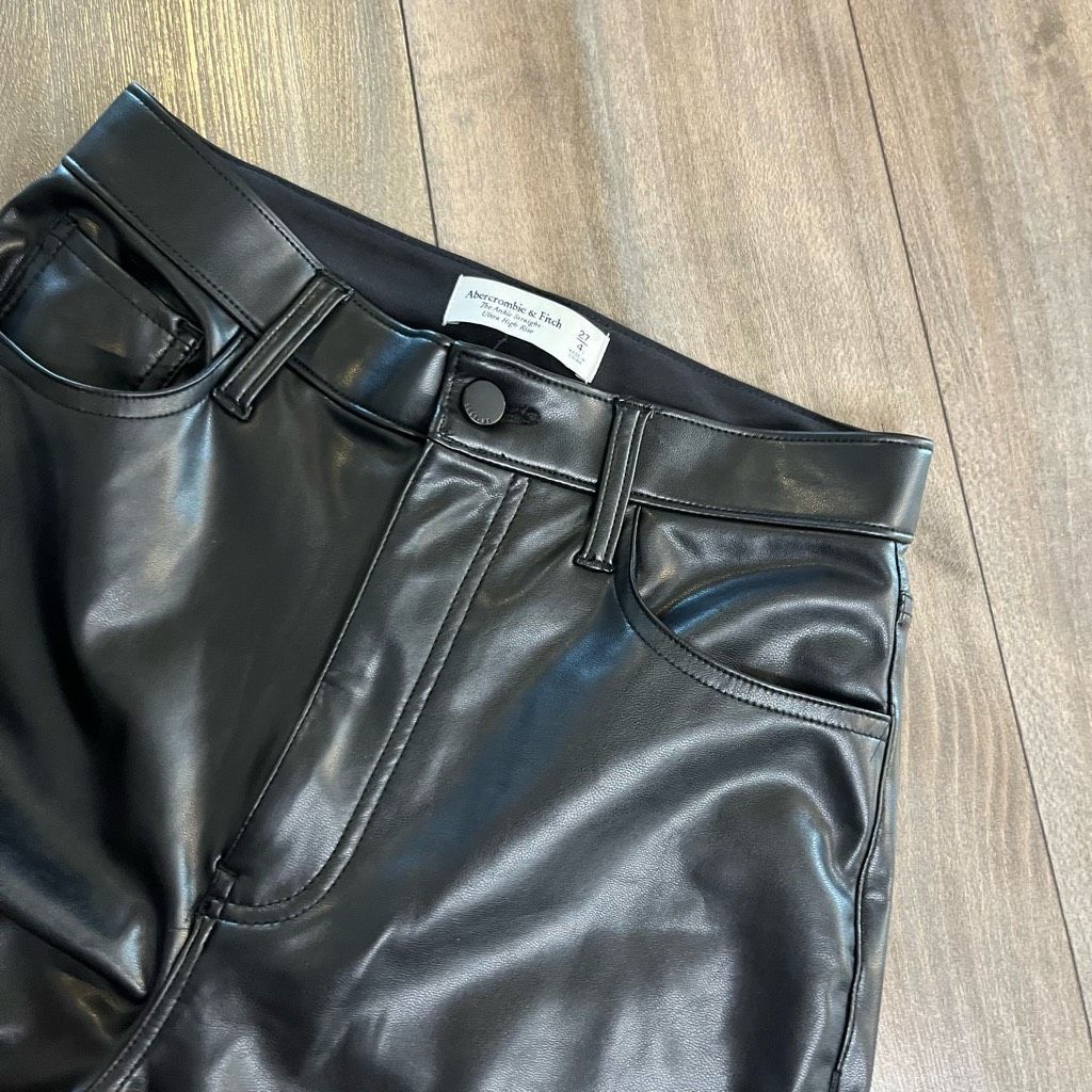 Abercrombie & Fitch Abercrombie & Fitch The Ankle Straight Ultra High Rise Faux Size 27" / US 4 / IT 40 - 3 Thumbnail