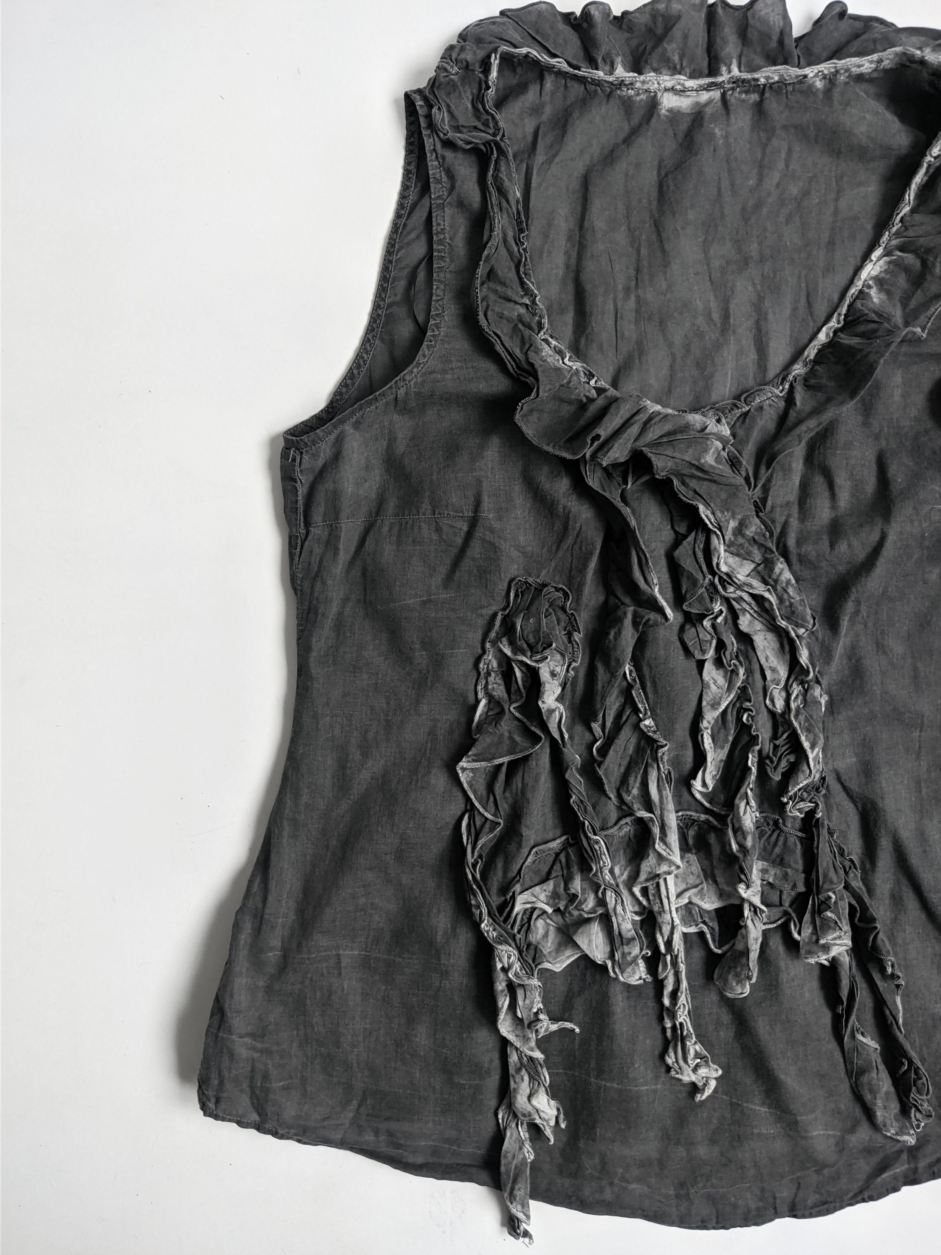 Vintage Vintage tank top gothtic y2k gray Size M / US 6-8 / IT 42-44 - 4 Thumbnail