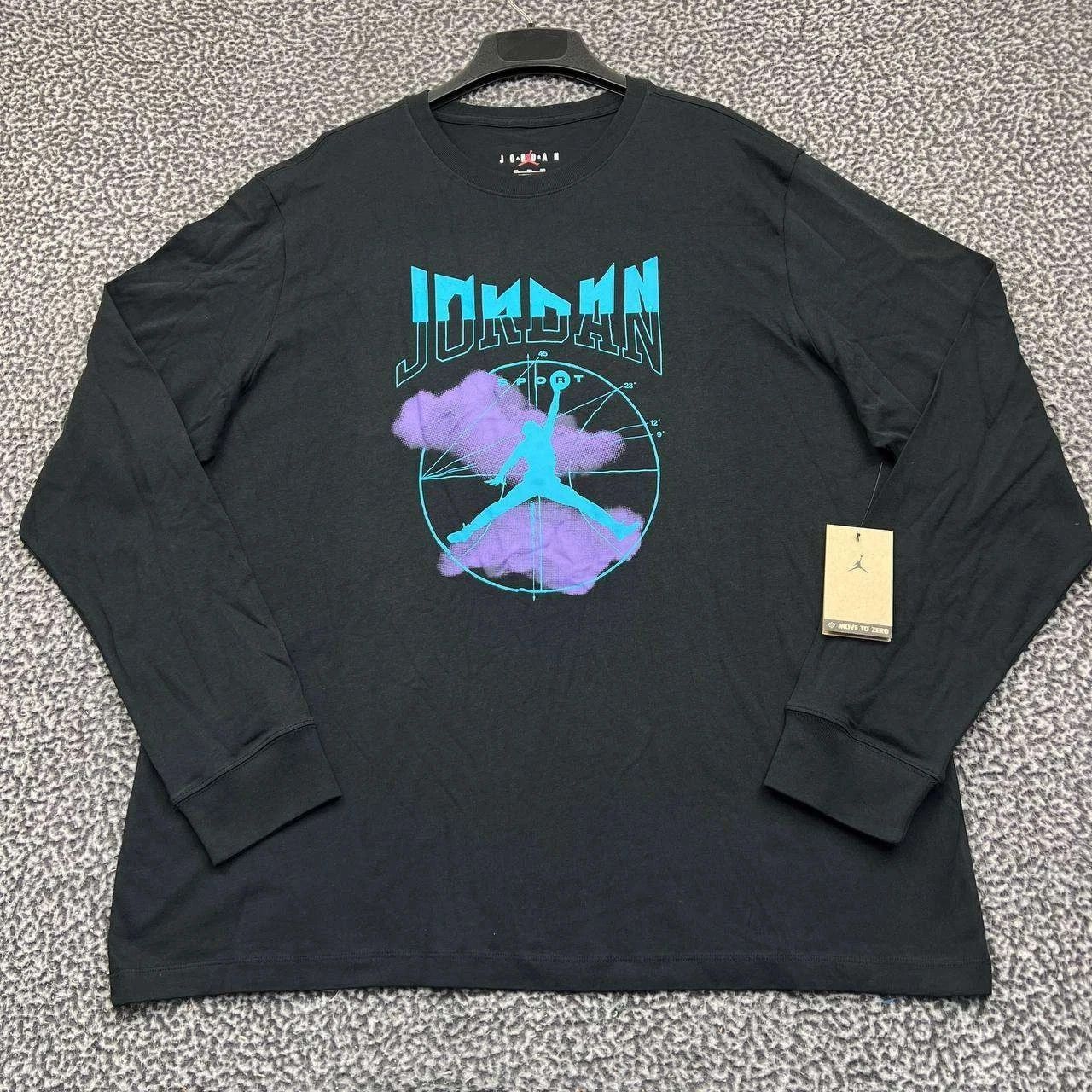 Jordan Brand Air Jordan Sport Shirt Men XXL Jumpman Crew Neck Cotton New Size US XXL / EU 58 / 5 - 1 Thumbnail