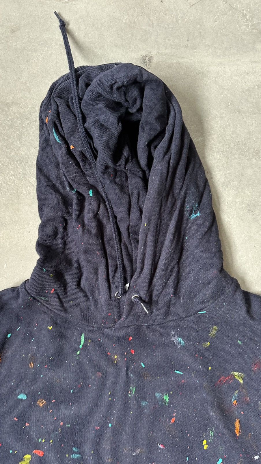Vintage VINTAGE PAINT SPLASH HOODIE Size US XL / EU 56 / 4 - 6 Thumbnail