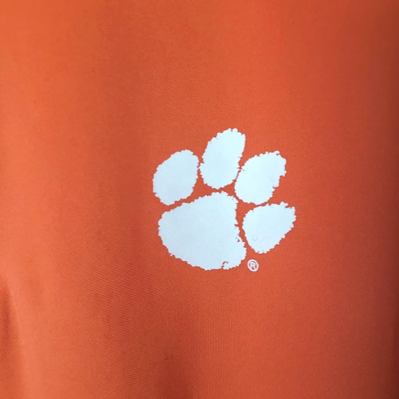 Vintage Clemson University Tigers Campus Heritage 1/4 Zip Long Sleeve Athletic Pullover Polo Men's XL Orange 100% Polyester Athletic Fit Size US XL / EU 56 / 4 - 5 Thumbnail