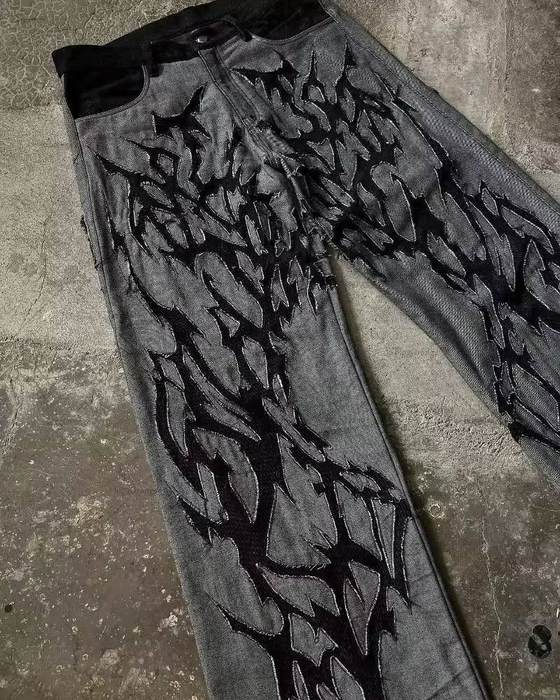 Japanese Brand × Vintage new school high-waisted jeans Size US 37 - 6 Thumbnail