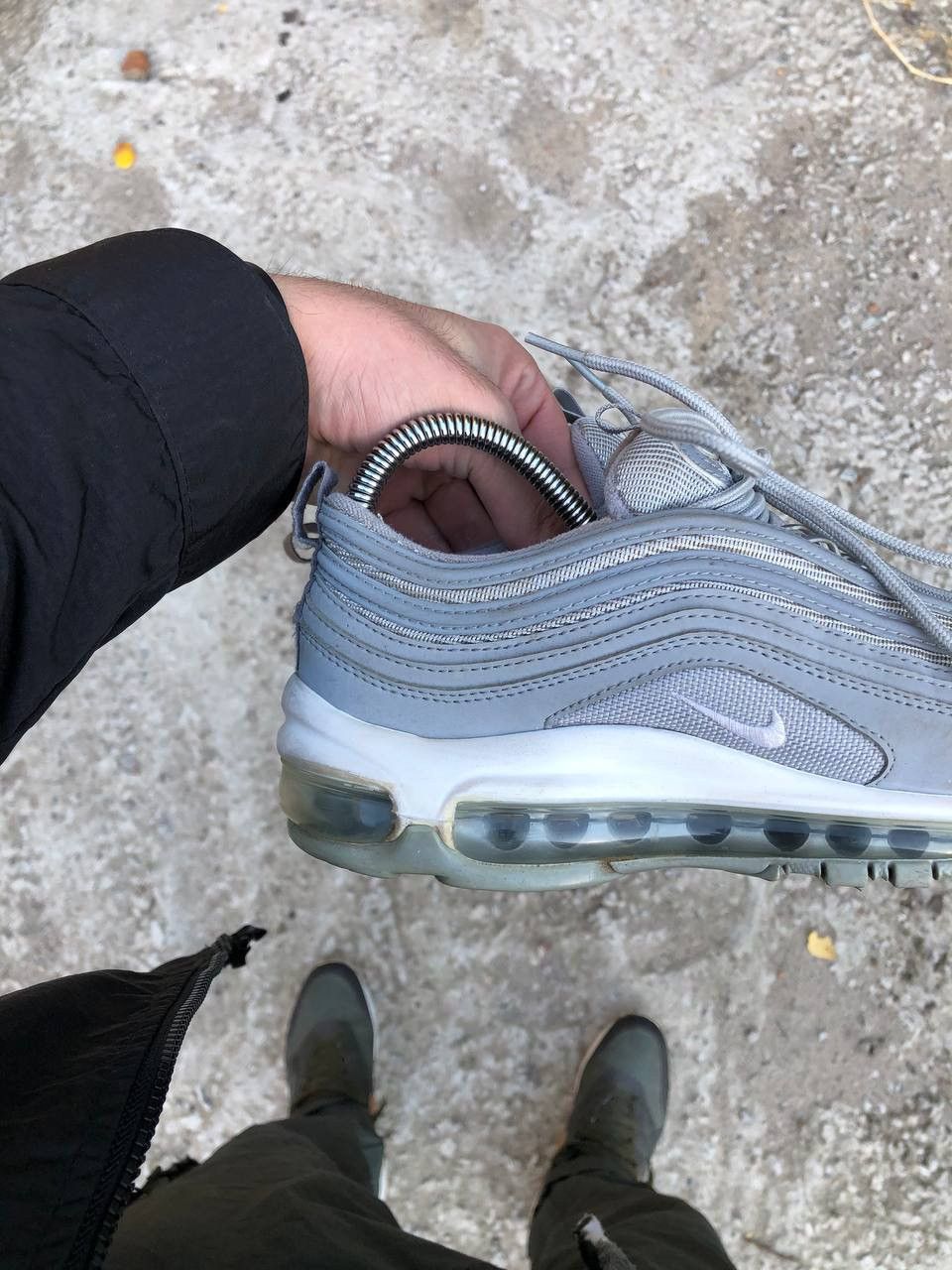 Nike × Vintage VERY RARE NIKE AIR MAX 97 SILVER JAPAN STYLE DESIGNER Y2K Size US 8 / IT 38 - 11 Thumbnail