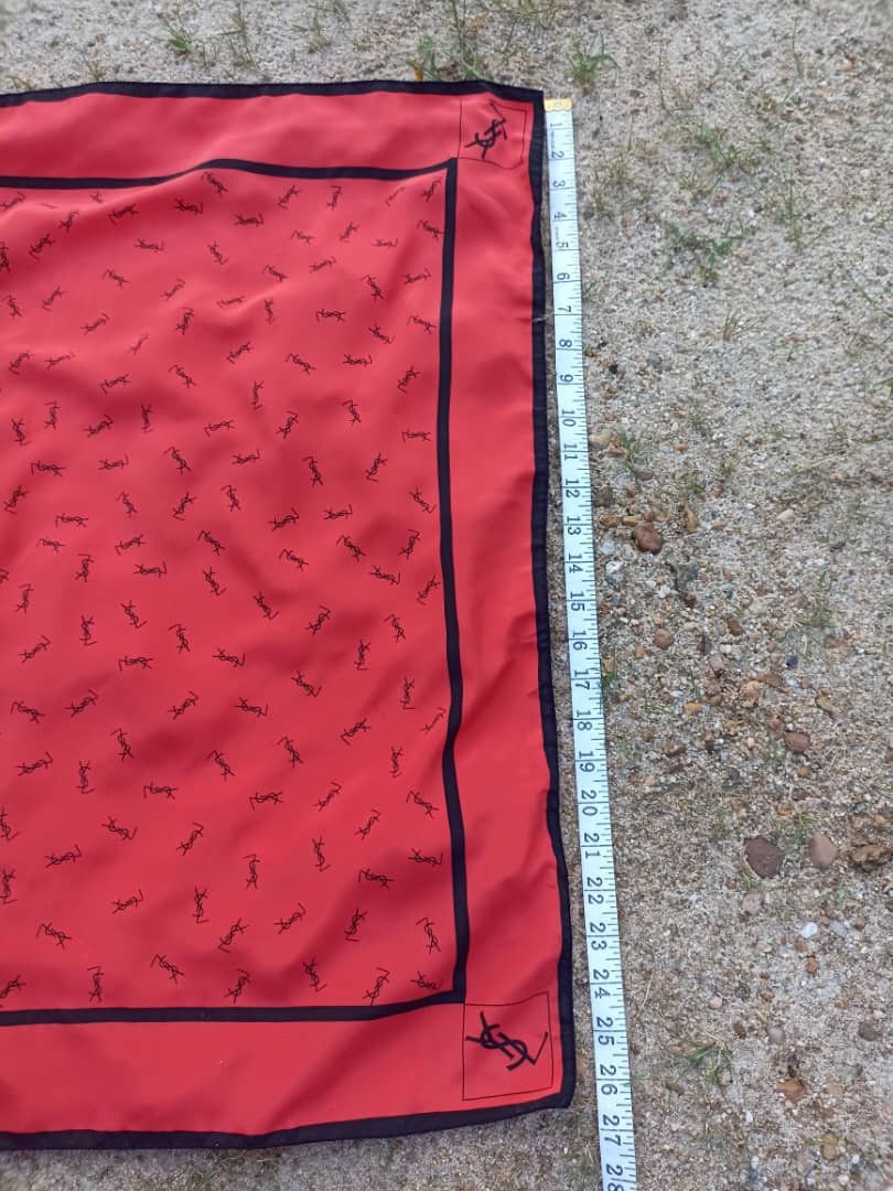 Yves Saint Laurent 🔥BINDING🔥Yves Saint Lauren scarf & handkerchief/bandana Size ONE SIZE - 16 Thumbnail