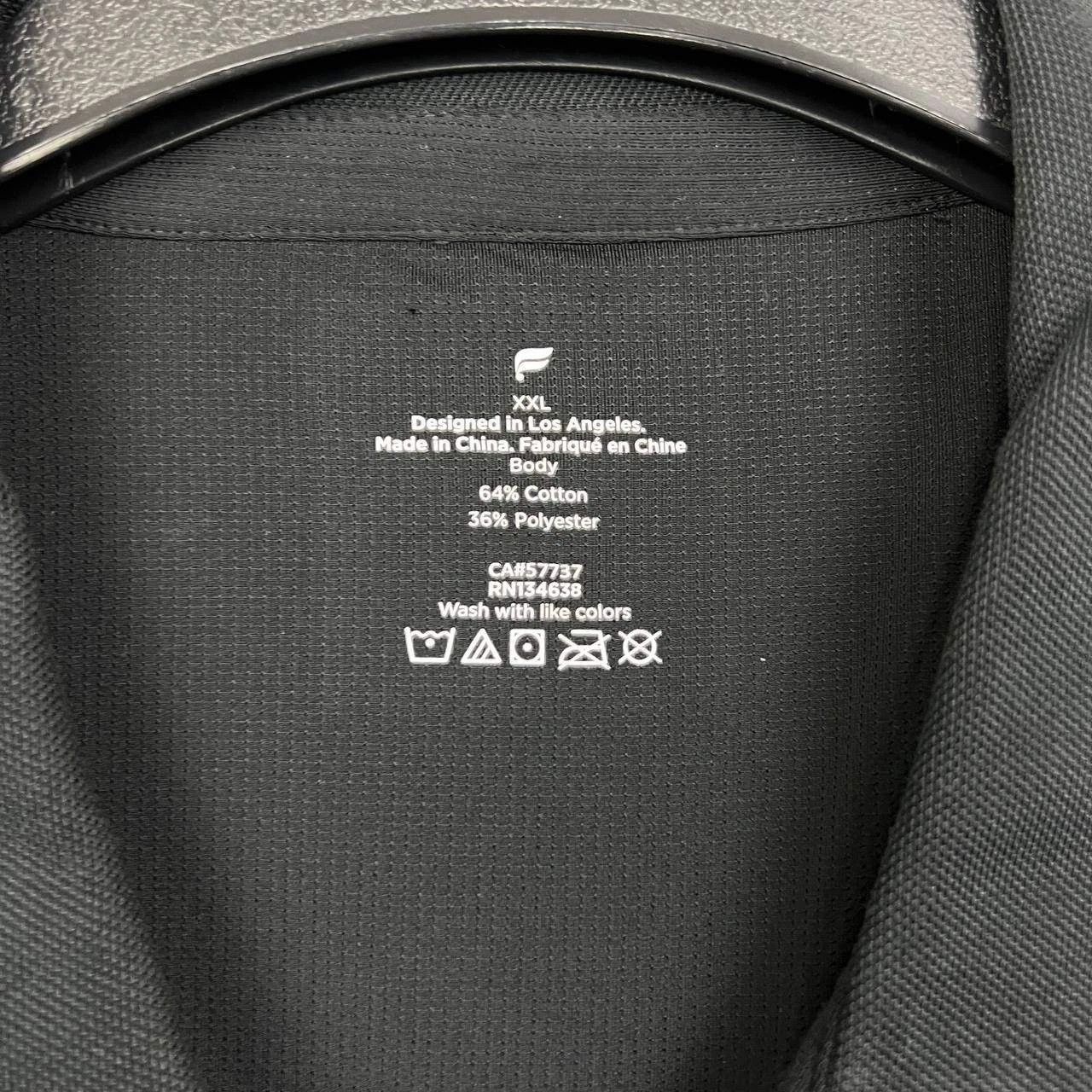 Fabletics Fabletics Button Up Shirt Men XXL Black Collared Pocket Size US XXL / EU 58 / 5 - 8 Thumbnail