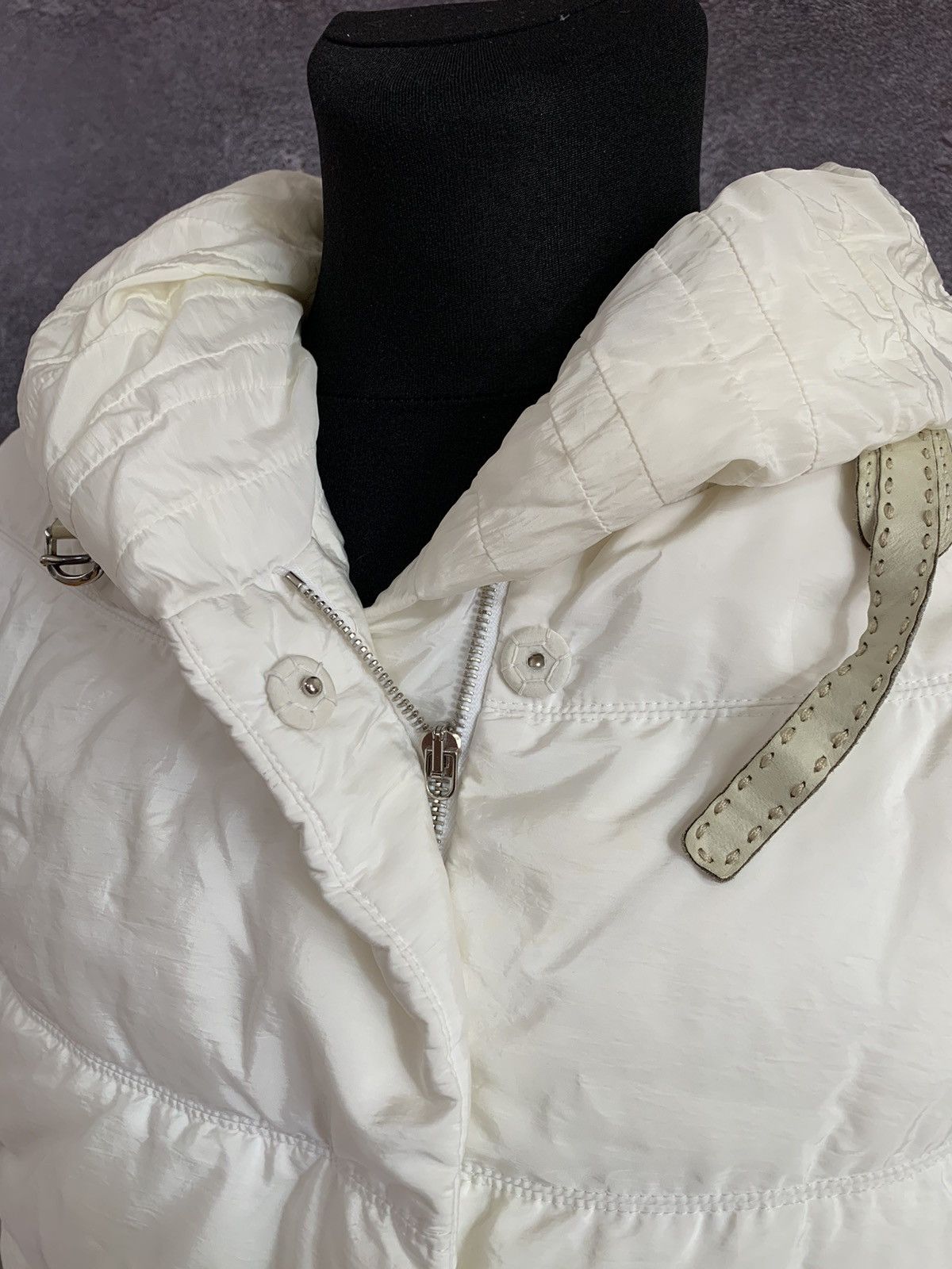 Ermanno Scervino ERMANNO SCERVINNO White Down Puffer Jacket Women’s L size Size L / US 10 / IT 46 - 5 Thumbnail