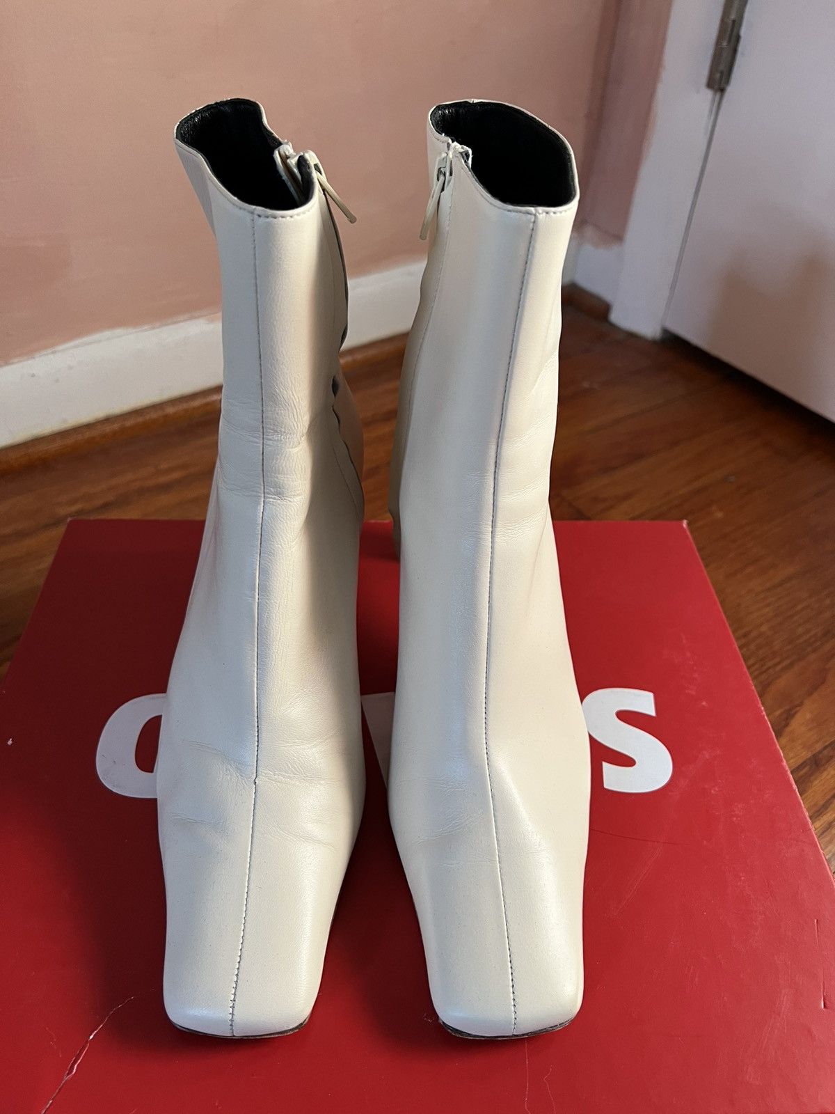 Staud Staud white heeled boots Size US 10 / IT 40 - 4 Thumbnail