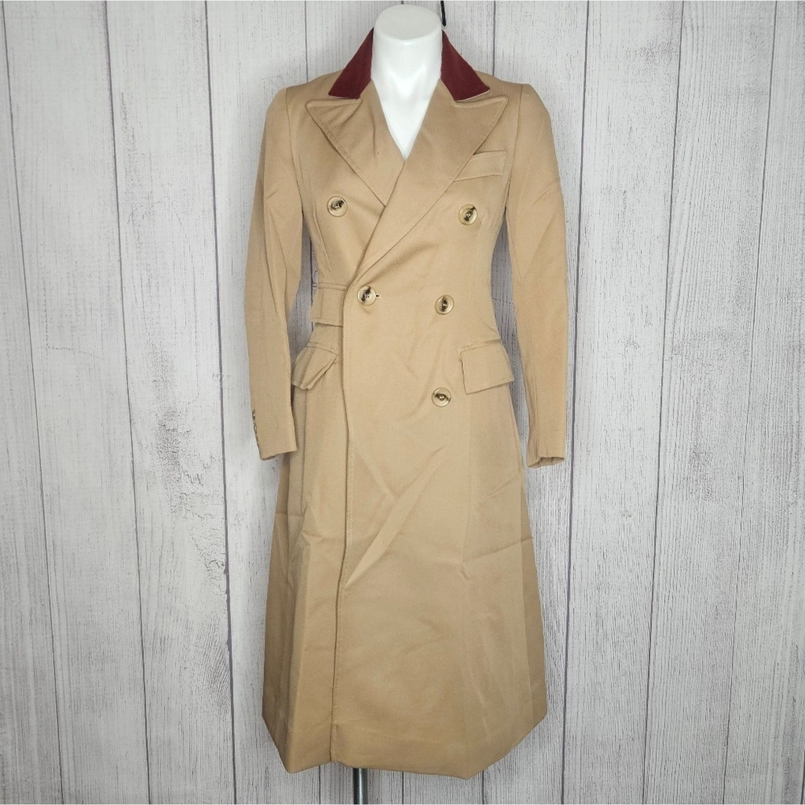 Vintage Omniform Continental Joyce Dixon Set, Trench, Blazer, Skirt Size 27" / US 4 / IT 40 - 2 Thumbnail