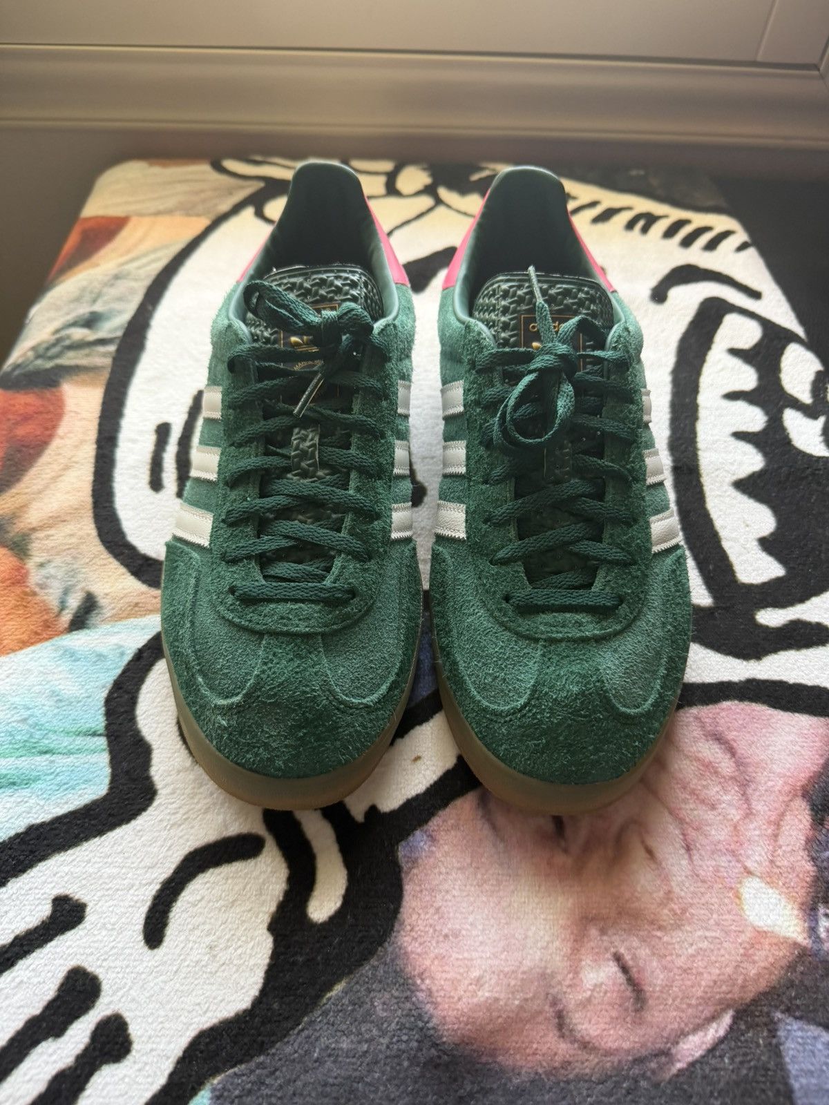 Adidas Adidas Gazelle Indoor Collegiate Green Pink Size US 11 / IT 41 - 3 Thumbnail