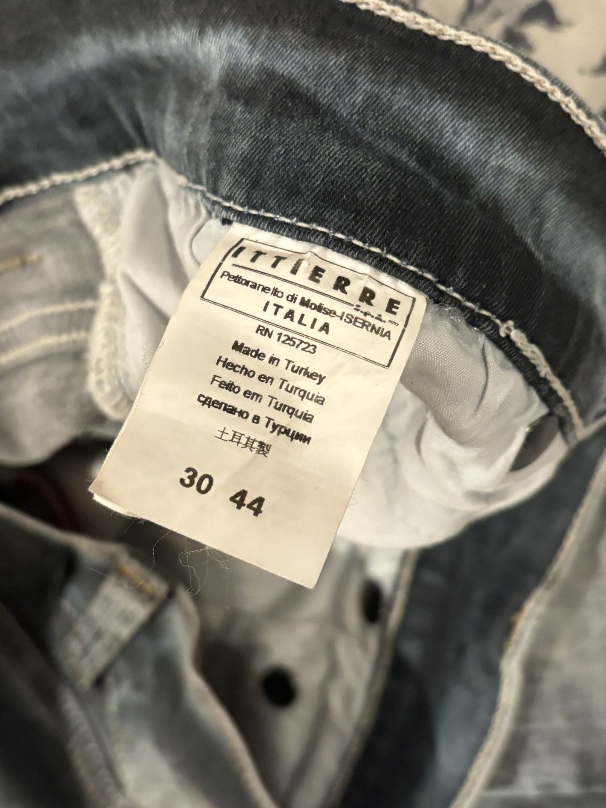 Just Cavalli Just Cavalli Skinny Low Rise Grey Wash Denim Jeans 30 x 32 Size US 30 / EU 46 - 6 Thumbnail