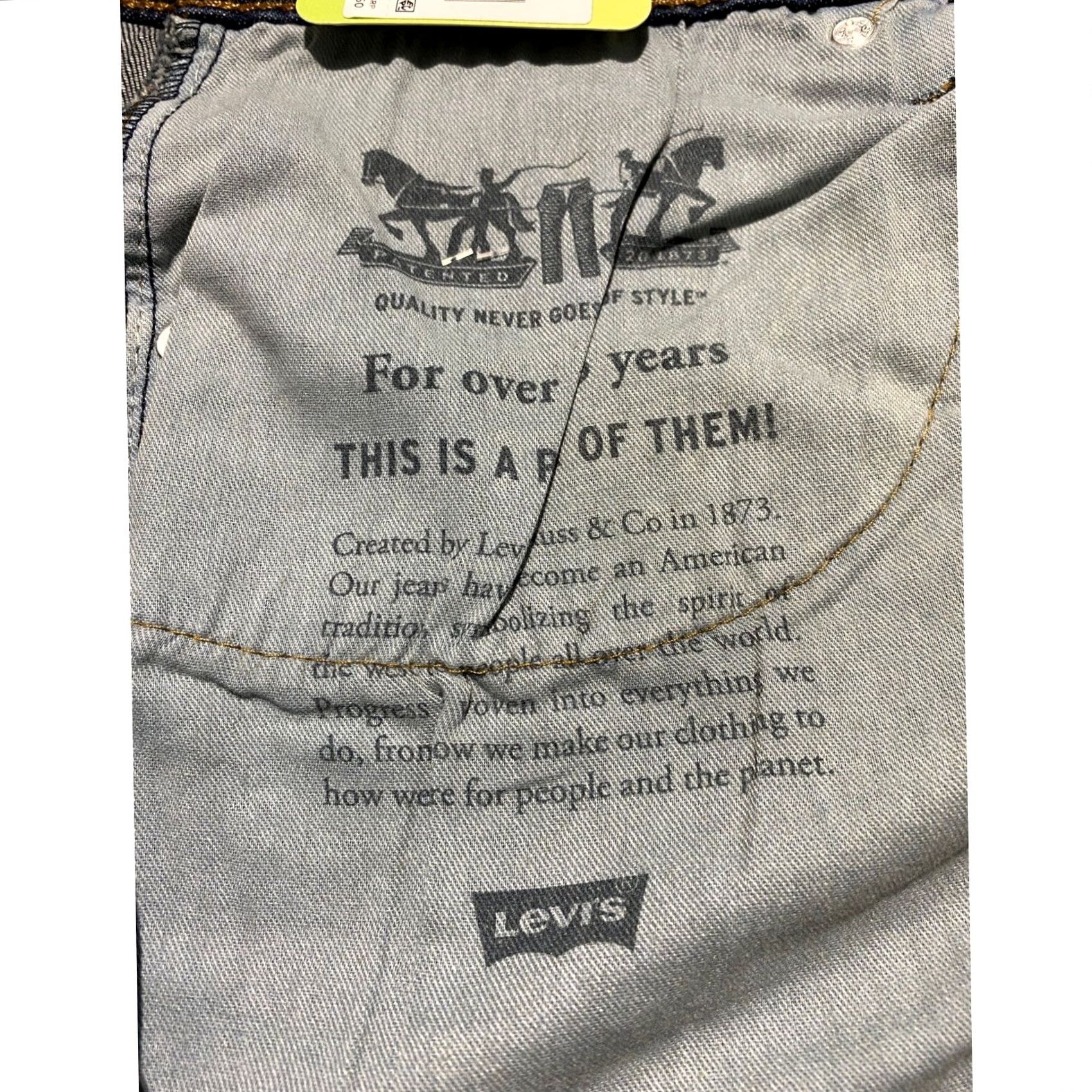 Levi's Levi's Jeans 512 Slim Taper 36x32 Dark Wash Blue Flex Stretch Denim 5-Pocket Mens Size US 36 / EU 52 - 7 Thumbnail