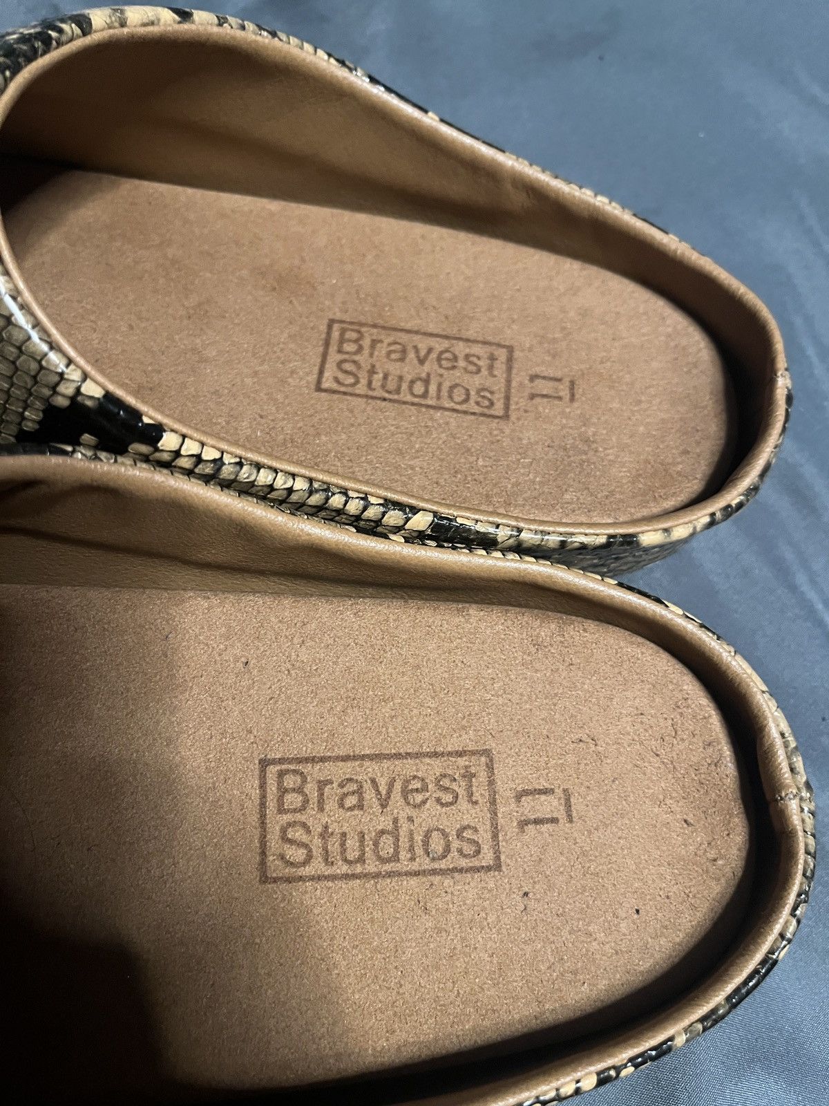 Bravest Studios Bravest Studios Snakeskin Claw Mules Size US 11 / EU 44 - 4 Thumbnail