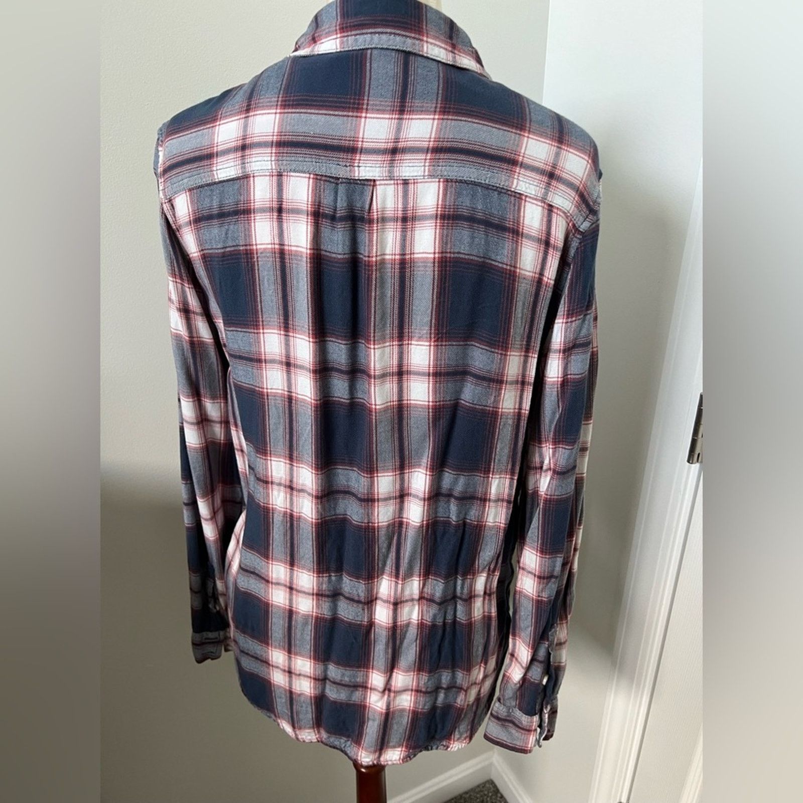 Mossimo Mossimo Boyfriend Fit Long Sleeve Plaid Button Up Small Size S / US 4 / IT 40 - 3 Thumbnail