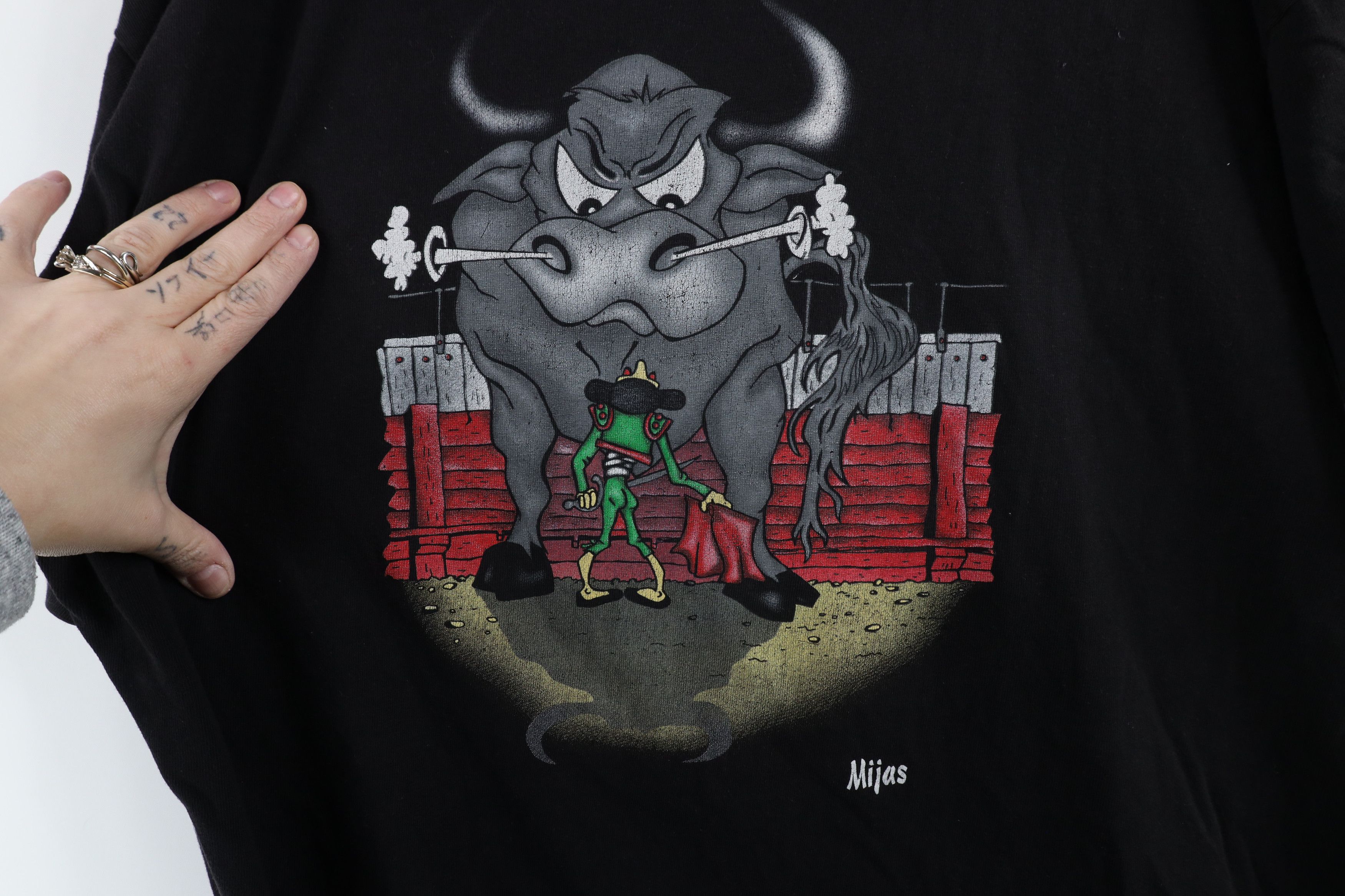 Vintage Vintage 90s Streetwear Bull Fighter Short Sleeve T-Shirt Size US XXL / EU 58 / 5 - 4 Thumbnail