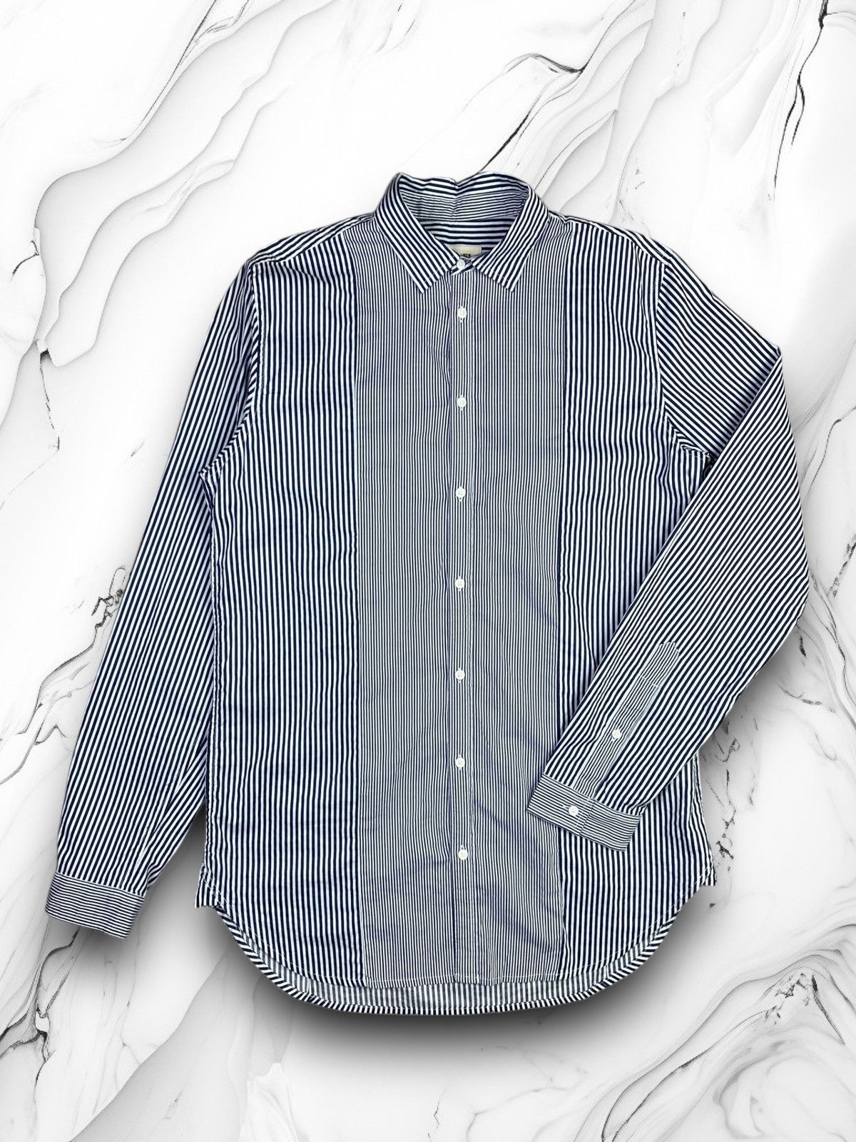 Diesel Diesel Designer Luxury Striped Button Up Long Sleeve Shirt Size US M / EU 48-50 / 2 - 1 Thumbnail