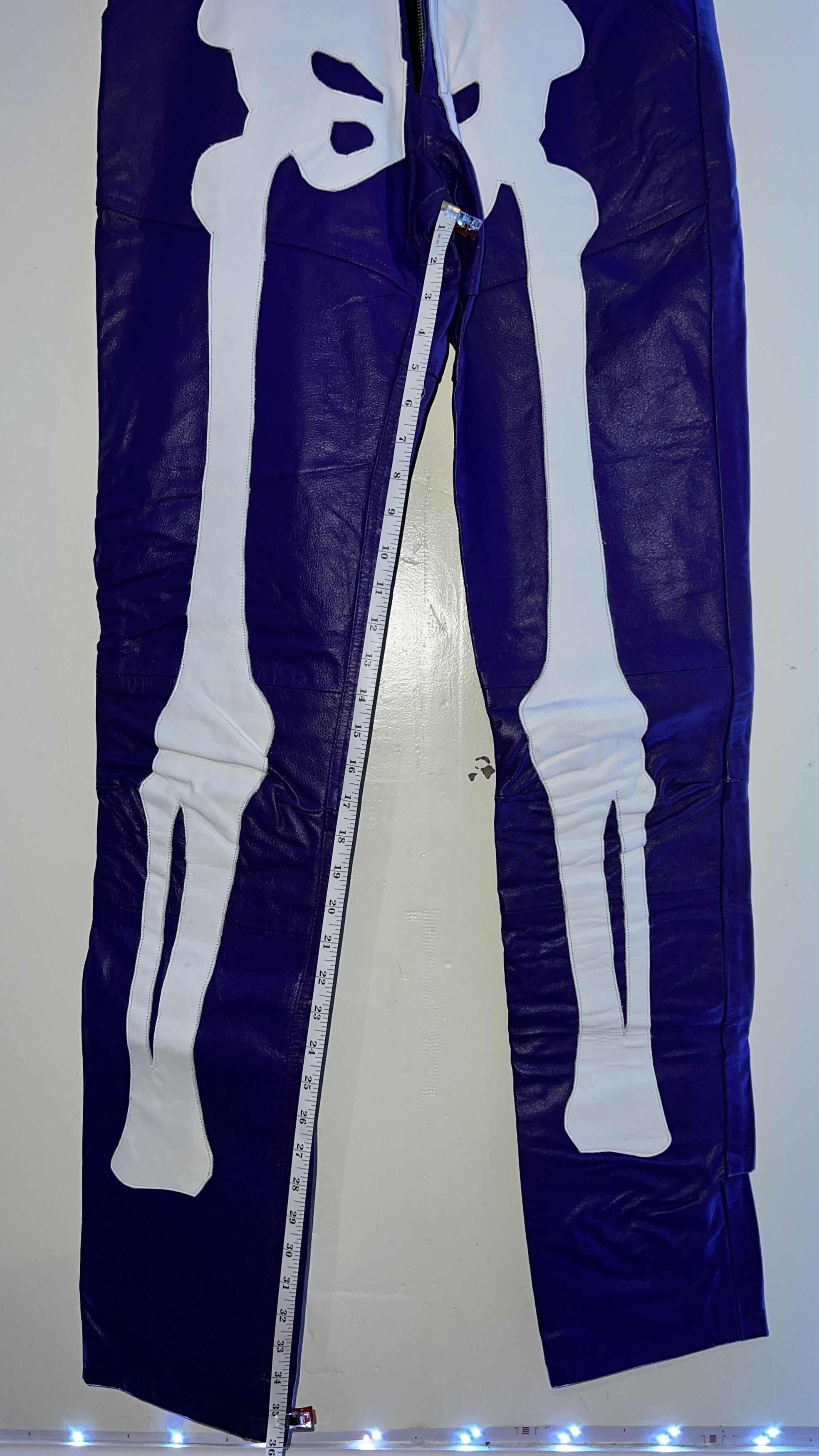 seeingDEADpeople seeingDEADpeople 100% LEATHER PANTS Size US 33 - 9 Thumbnail