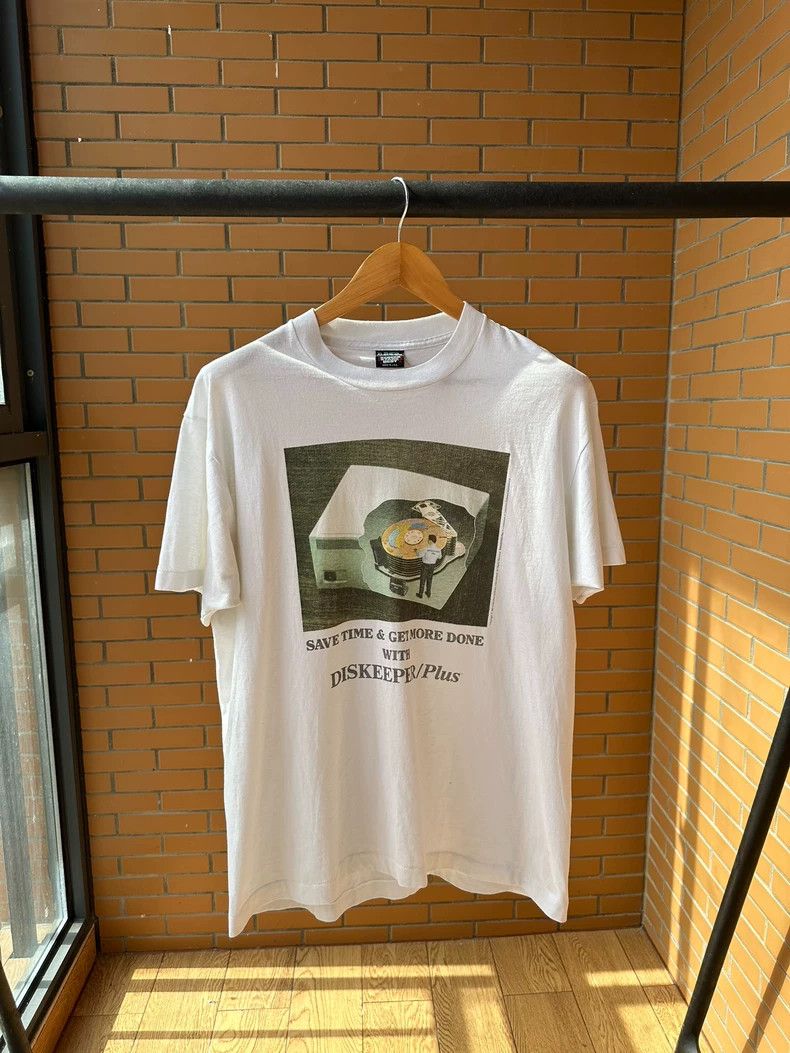 Vintage VintageTee 1991 Disskeeper Plus 2505-Nextarrow Size US XL / EU 56 / 4 - 1 Thumbnail