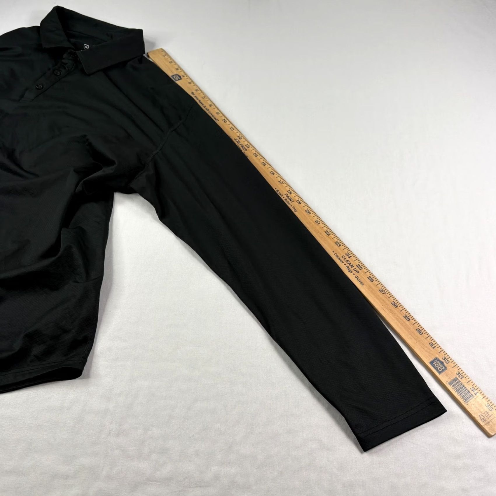 Vintage BYLT Polo Shirt Mens 2XL Black Drop Cut Long Sleeve Performance Golf Stretch Shirt Size US XXL / EU 58 / 5 - 6 Thumbnail