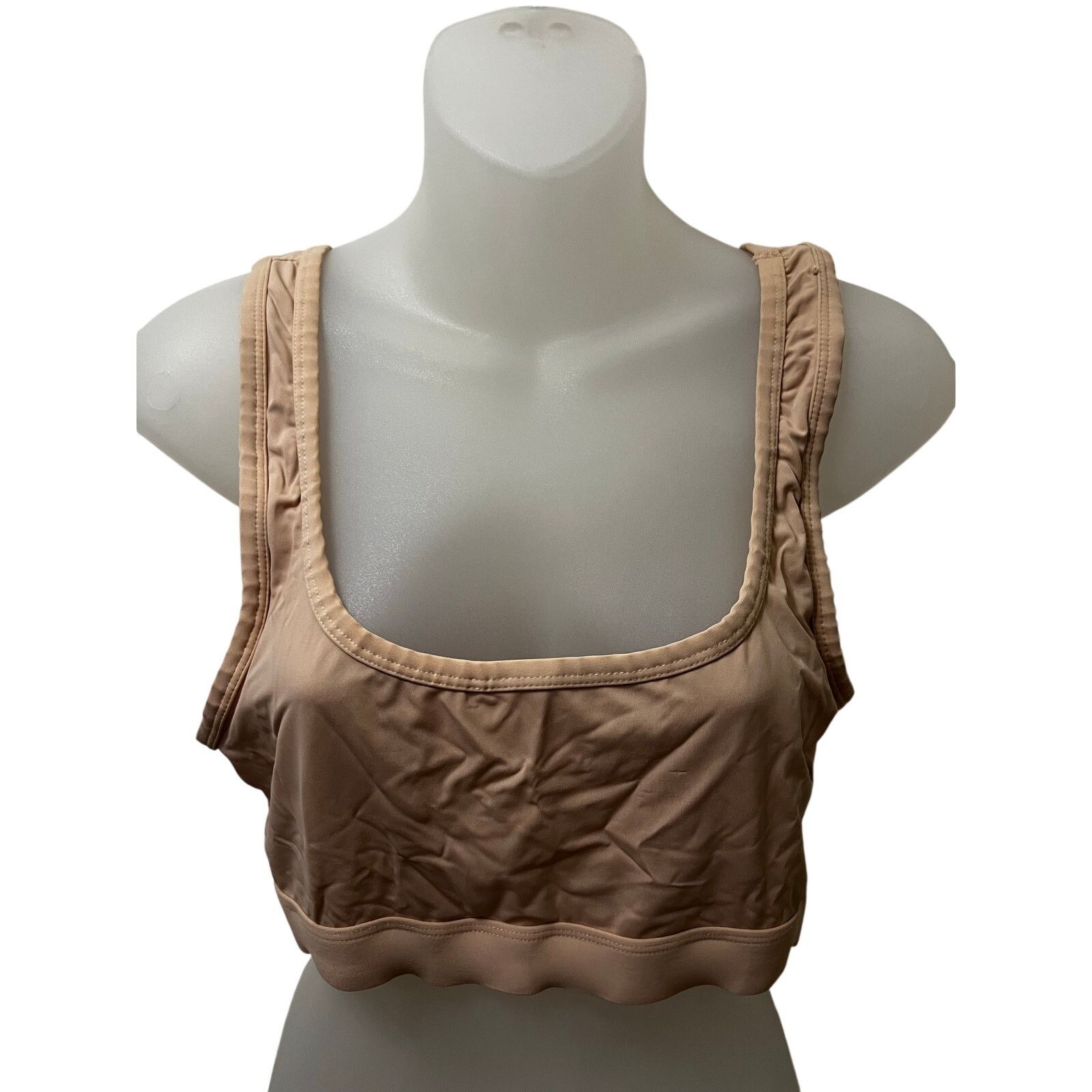 Steve Madden Steve Madden Stretch Bralette Top Bra Seamless Square Neck Size L / US 10 / IT 46 - 1 Thumbnail