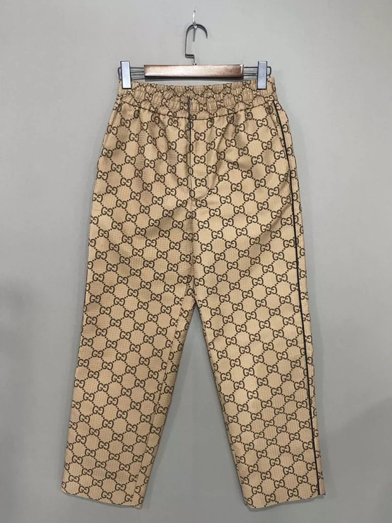 Gucci New full-print logo embroidered trousers 2503-Nextarr