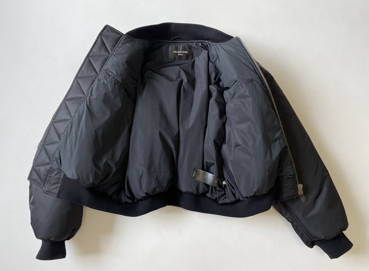 Balenciaga ‘Mud Show’ Black Nylon Padded Bomber Jacket Size US S / EU 44-46 / 1 - 13 Thumbnail