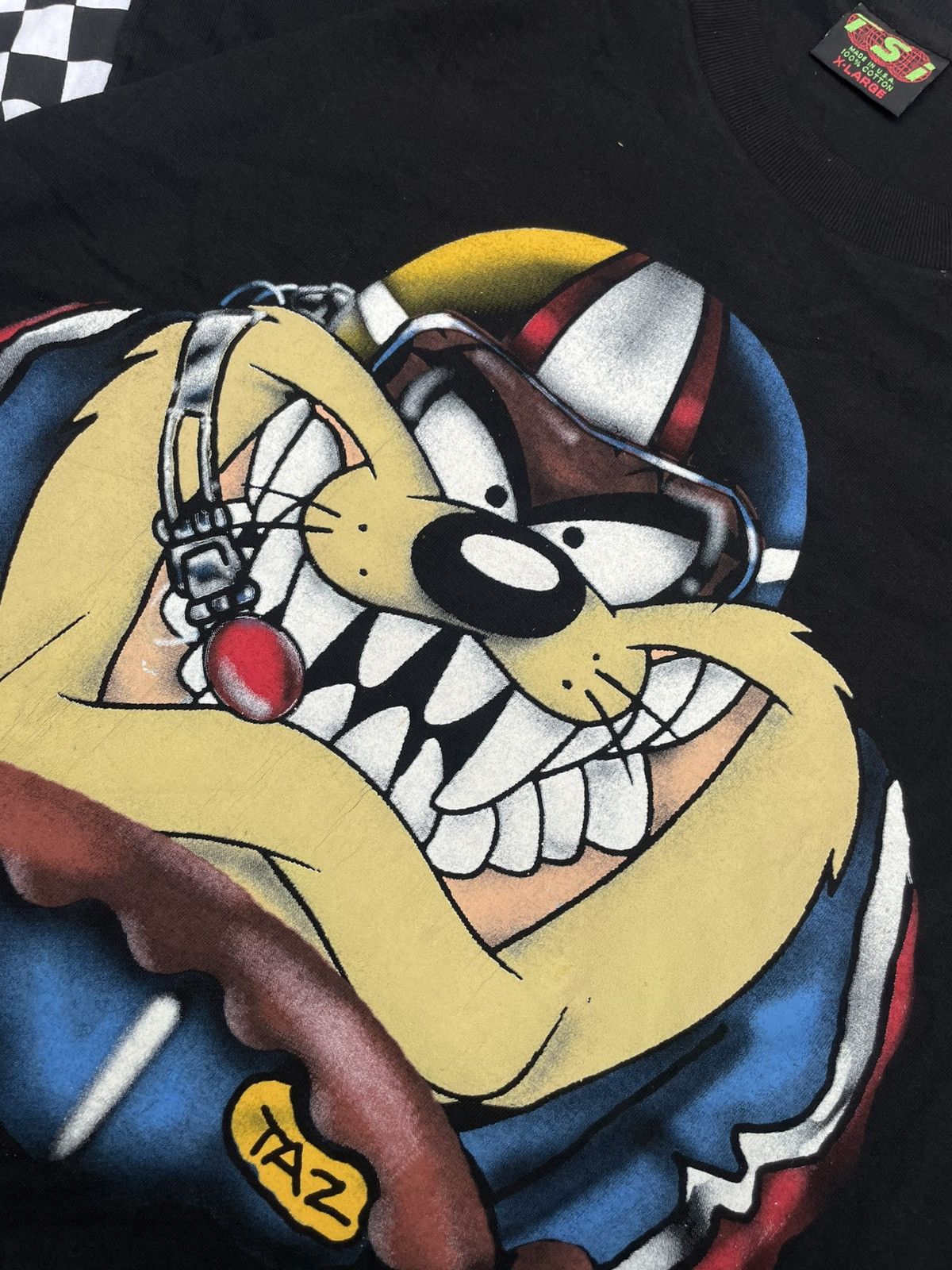Vintage Vintage 1995 NASCAR Looney Tunes Taz Tee (USA made) Size US XL / EU 56 / 4 - 4 Thumbnail