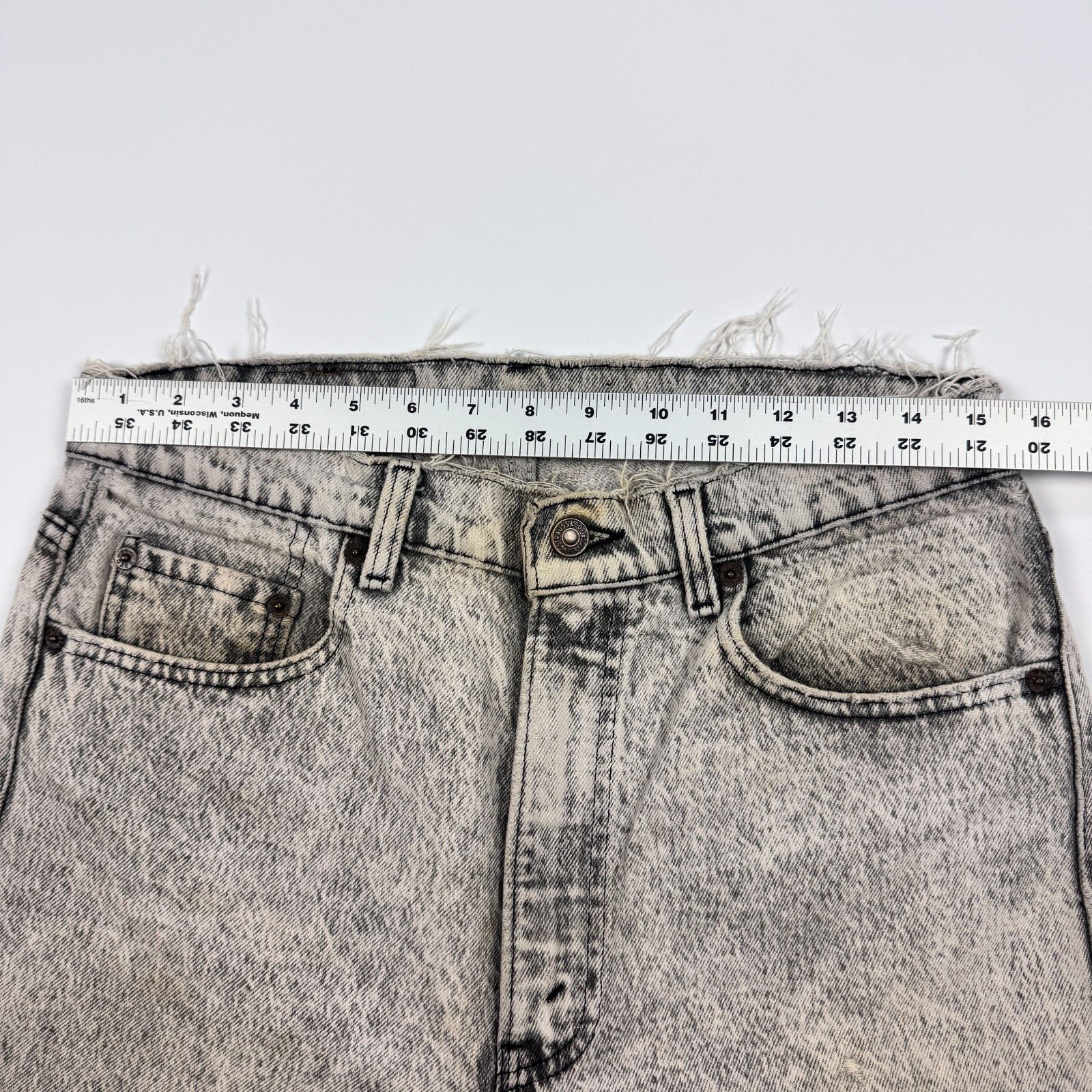 Levi's Vtg Levi's 505 Acid Wash USA Distressed Jeans 32 Size US 32 / EU 48 - 8 Thumbnail