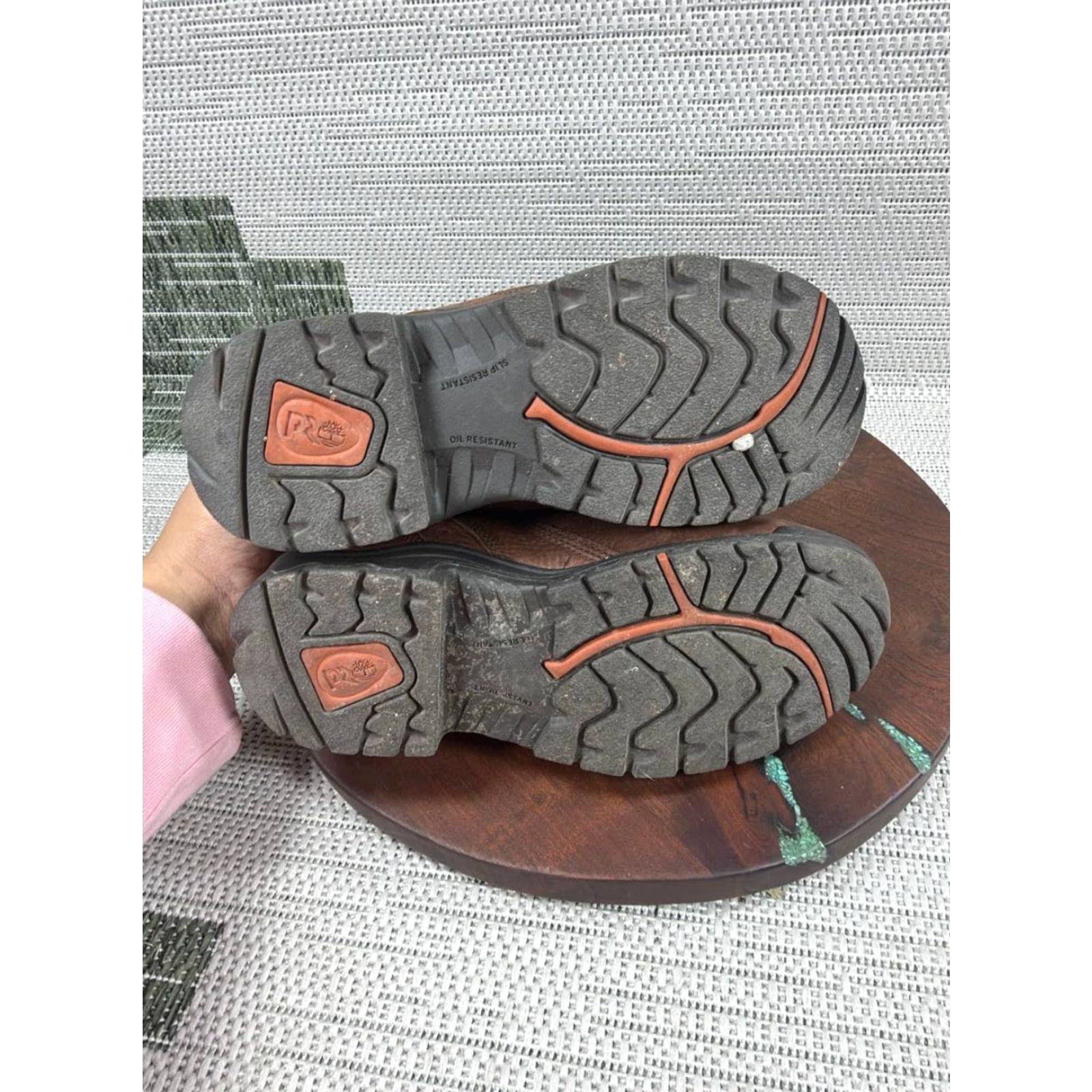 Timberland Pro Boots Womens Titan Alloy Toe Work Brown Waterproof Size 7.5 Wide Timberland Pro Titan 6 Workwear Mens?