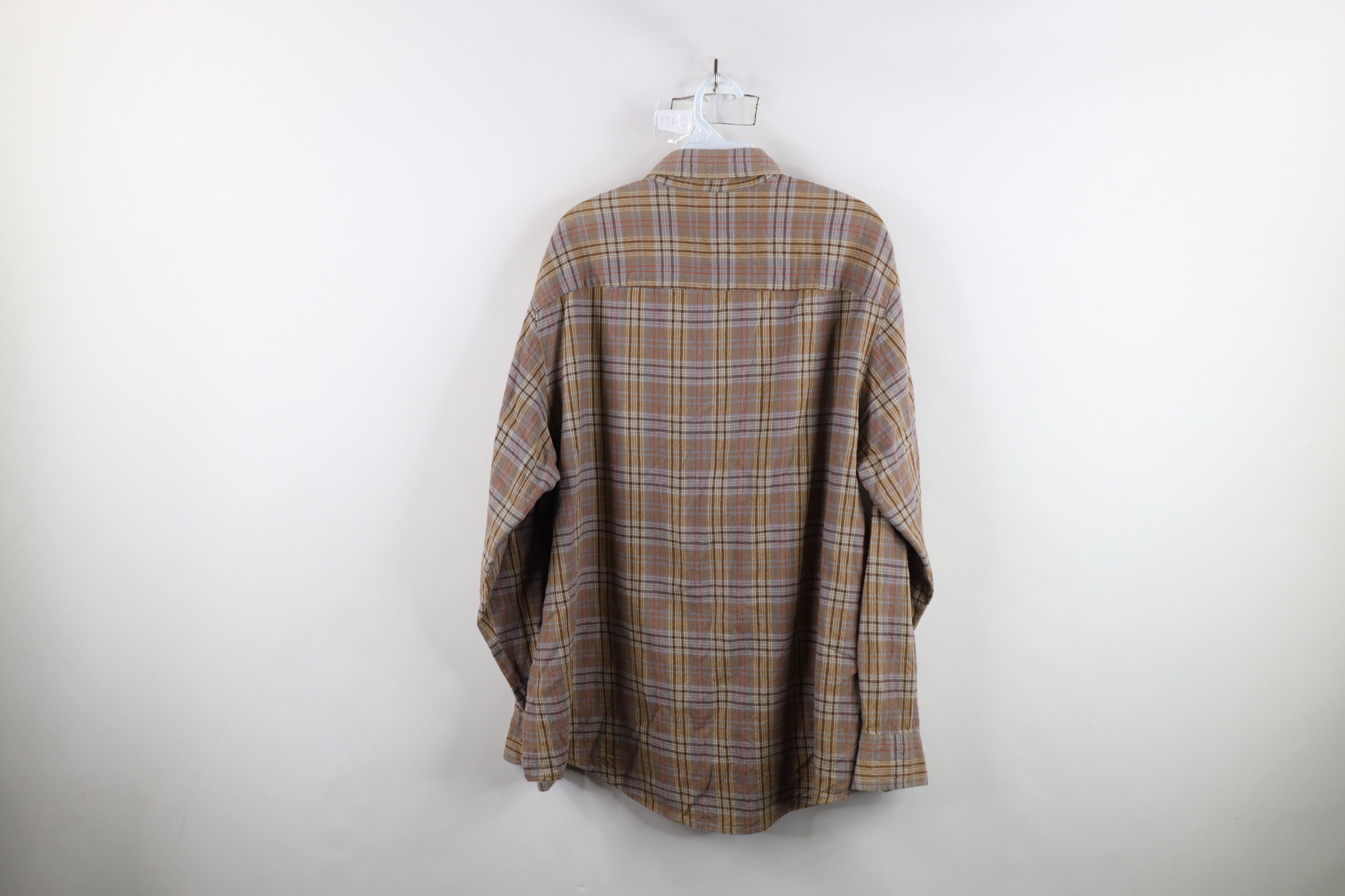Vintage Vintage 90s Streetwear Earth Tone Flannel Button Down Shirt Size US L / EU 52-54 / 3 - 10 Thumbnail