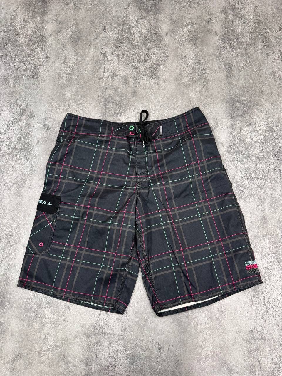 O'Neill O'Neill Men Board Shorts Check Black W36 Size US 36 / EU 52 - 1 Thumbnail