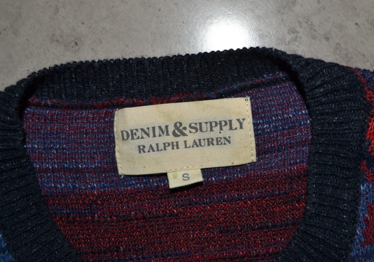 Polo Ralph Lauren × Vintage Ralph Lauren Denim & Supply Knit Aztec Sweater Indian Size S Size US S / EU 44-46 / 1 - 7 Thumbnail