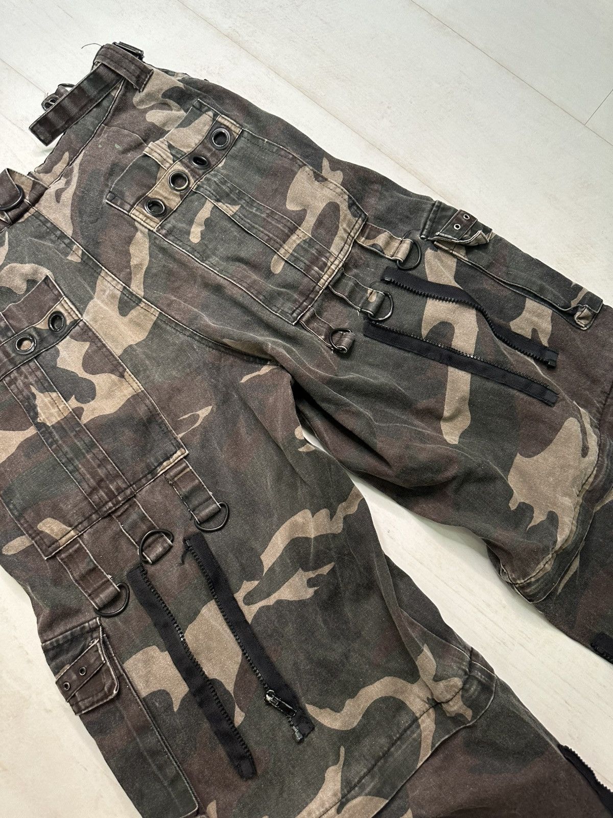 Vintage Hard Leather Stuff camo wide pants Size US 34 / EU 50 - 11 Thumbnail