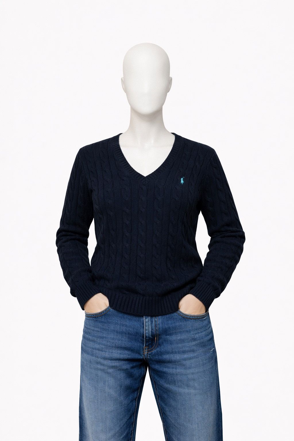 Polo Ralph Lauren Polo Ralph Lauren Sport Women’s Cable Knit Sweater Black Size XL / US 12-14 / IT 48-50 - 1 Thumbnail