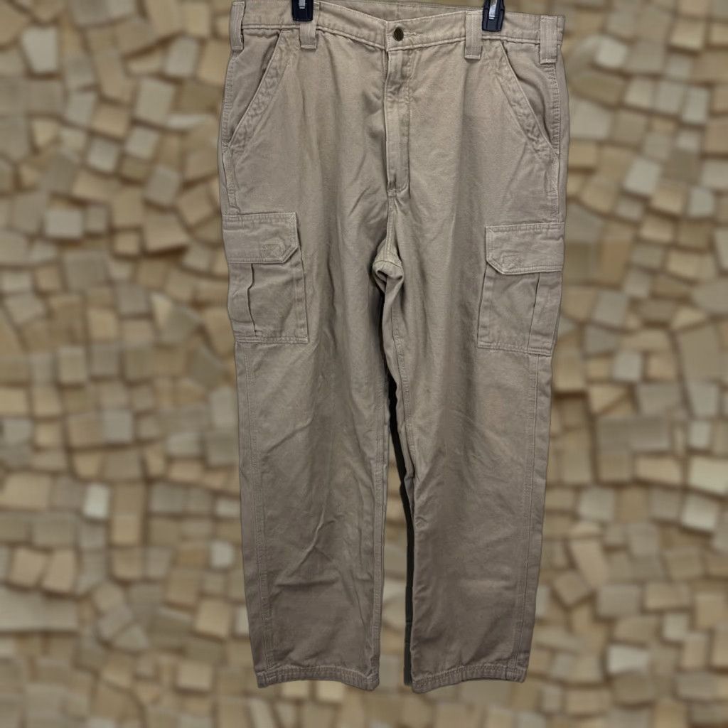 Carhartt Carhartt Mens Cargo Pants Size 38x34 Canvas Workwear Khaki Relaxed Fit Classico Size US 38 / EU 54 - 1 Thumbnail