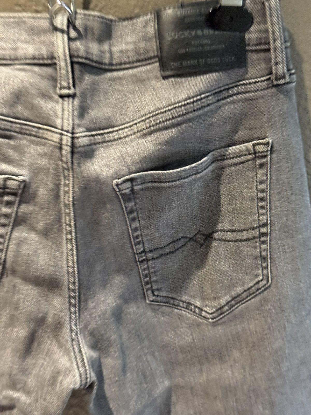 Lucky Brand Grey Lucky Brand Quality Distressed 30/32 Slim Skinny Jean Size US 30 / EU 46 - 9 Thumbnail