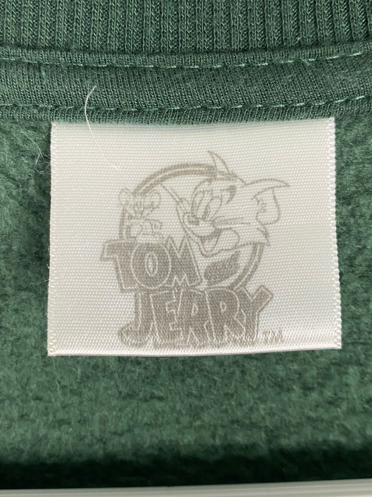 Designer × Vintage Vintage Tom&Jerry Printed Crewneck Sweatshirt Green Size L / US 10 / IT 46 - 12 Thumbnail