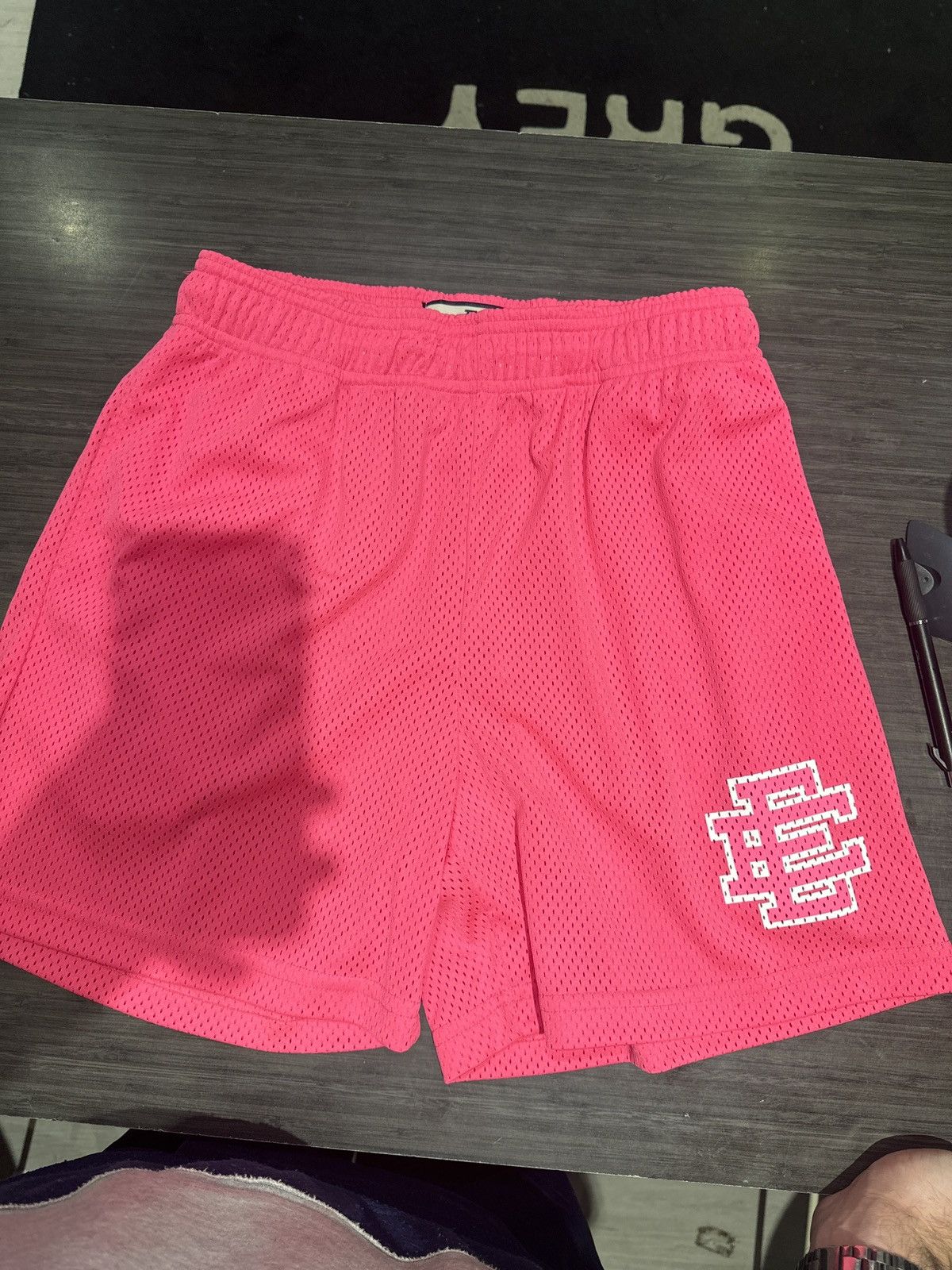 image of Eric Emanuel Pink Highlighter Shorts Medium, Men's (Size 32)
